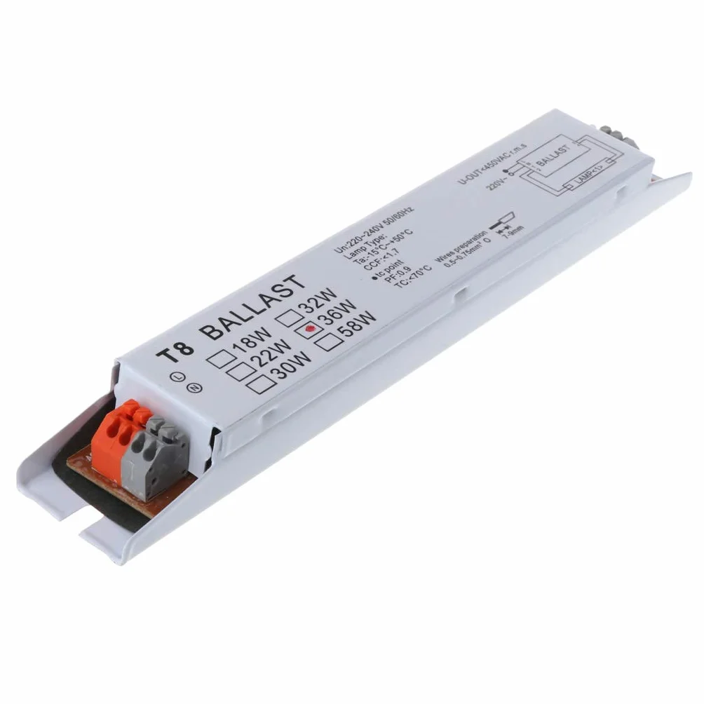 Ballasts électroniques T8 220-240V AC 36W Lampe Fluorescente