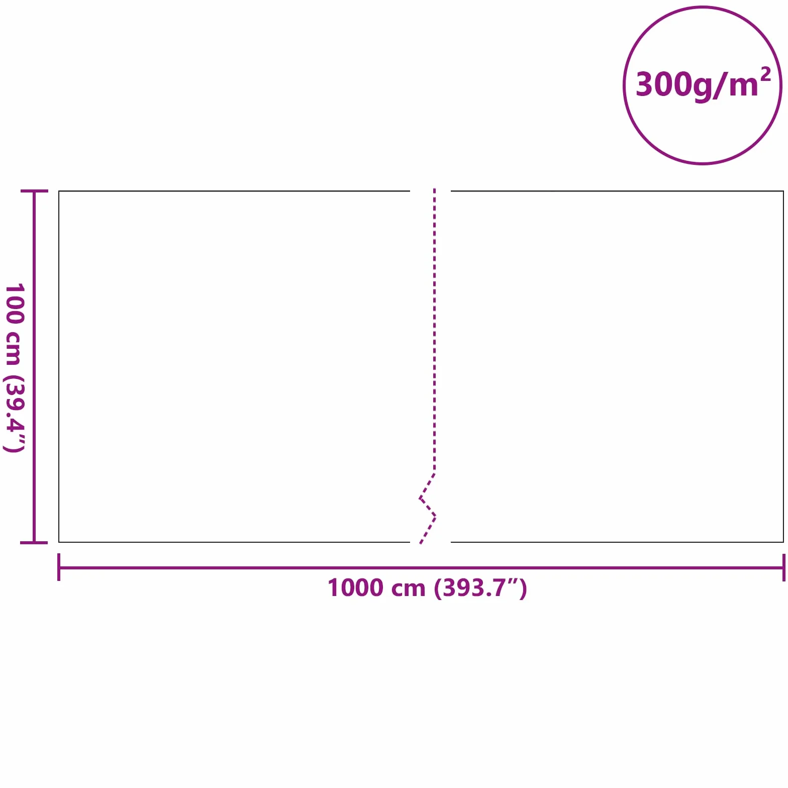 Feutre pour Bassin 300 g/㎡ 1x10 m Gris 3.9 kg