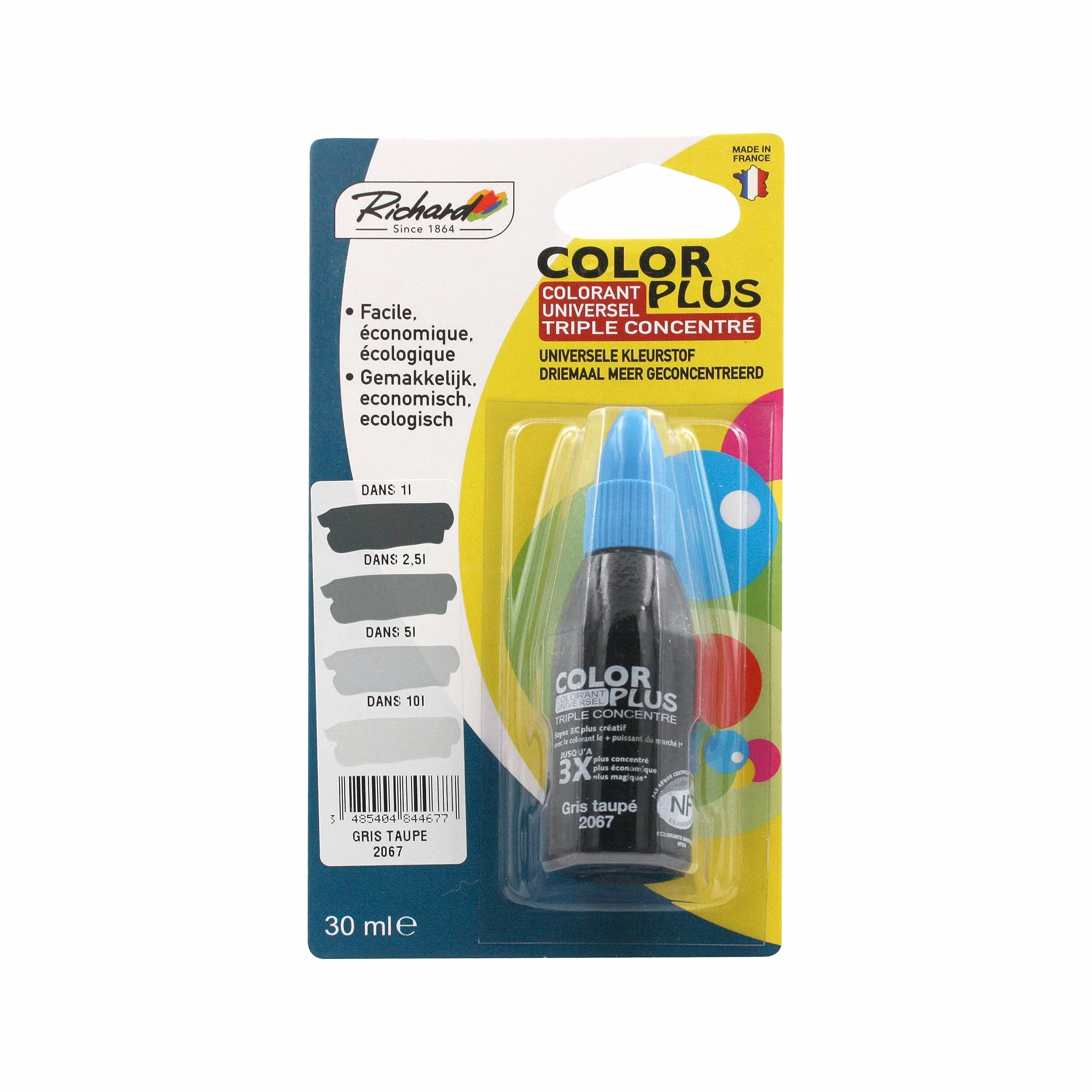 Colorant Universel TRIPLE CONCENTRE 30ml GRIS TAUPE Made in France