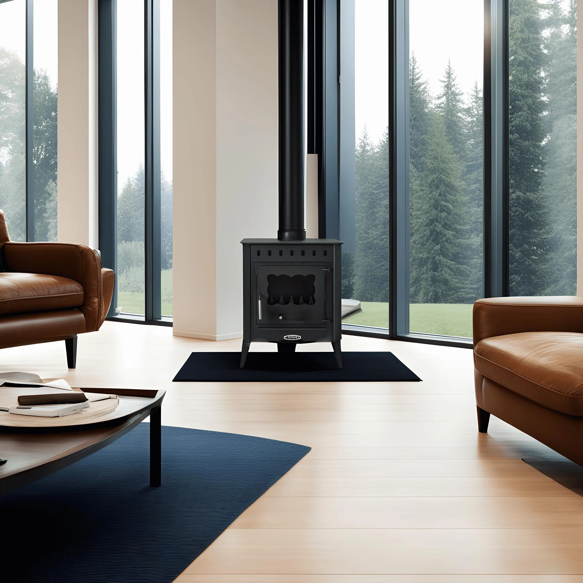 PRENSA Poêle à Bois TEIDE 2 14,3 kW Acier 4 mm Sortie Supérieure ECODESIGN 2022