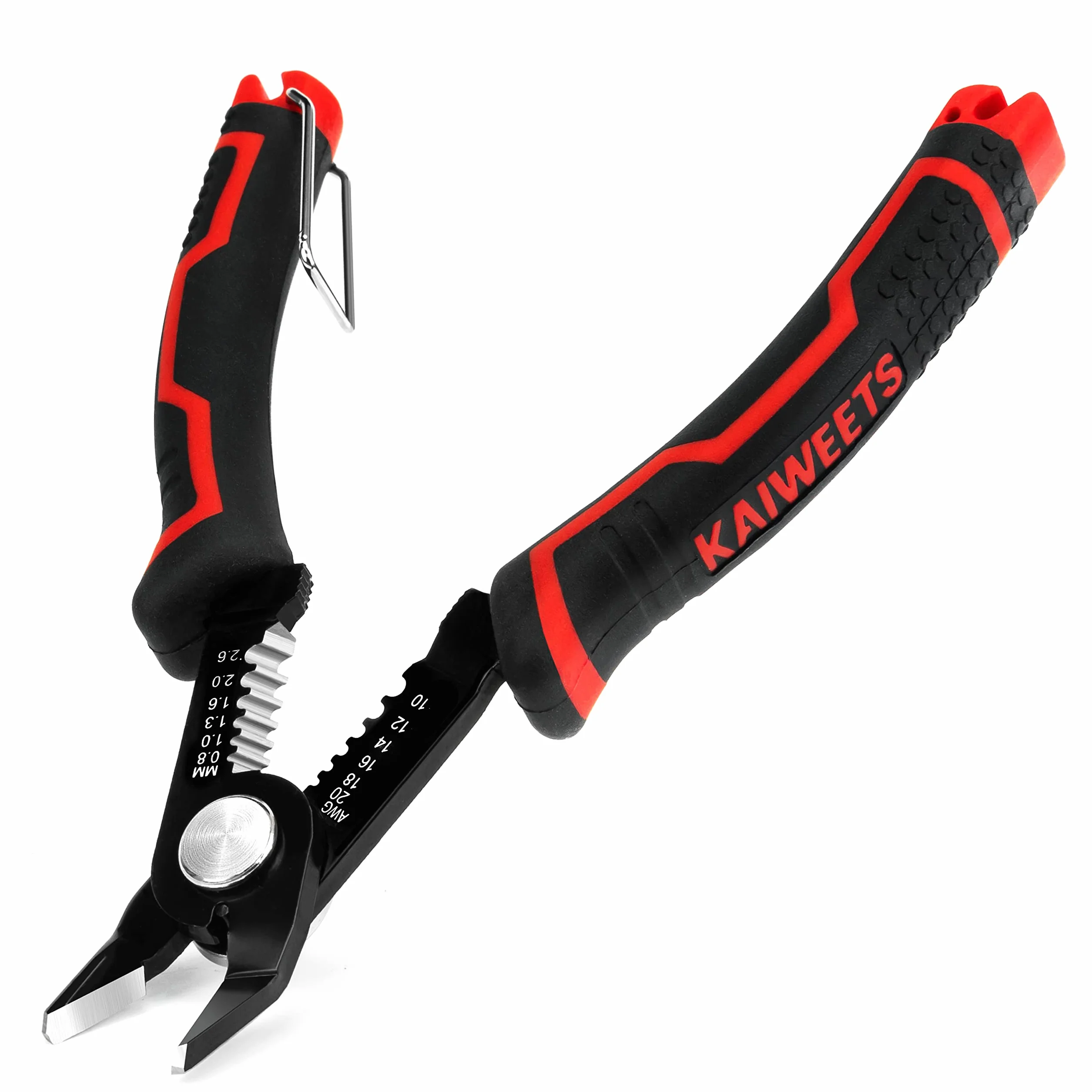 KAIWEETS Coupe-fil 12,7 cm, coupes latérales pour toron 10-20 AWG, poignée ergonomique antidérapante