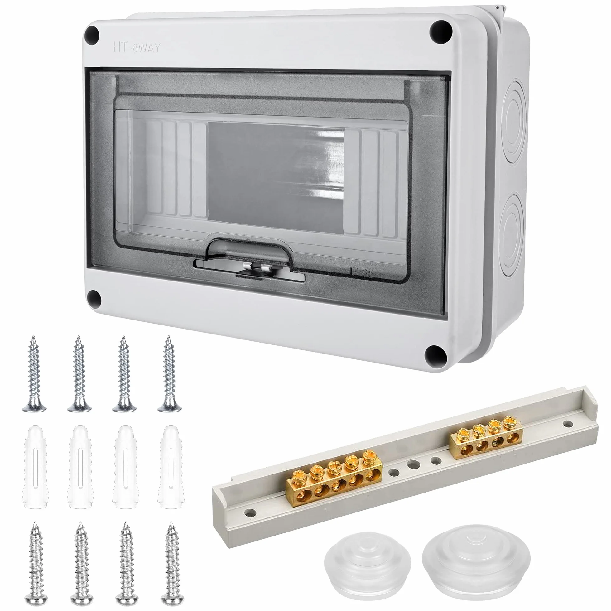 Coffret Electrique Etanche Exterieur IP65 8 Modules Tableau Electrique 1 Rangée