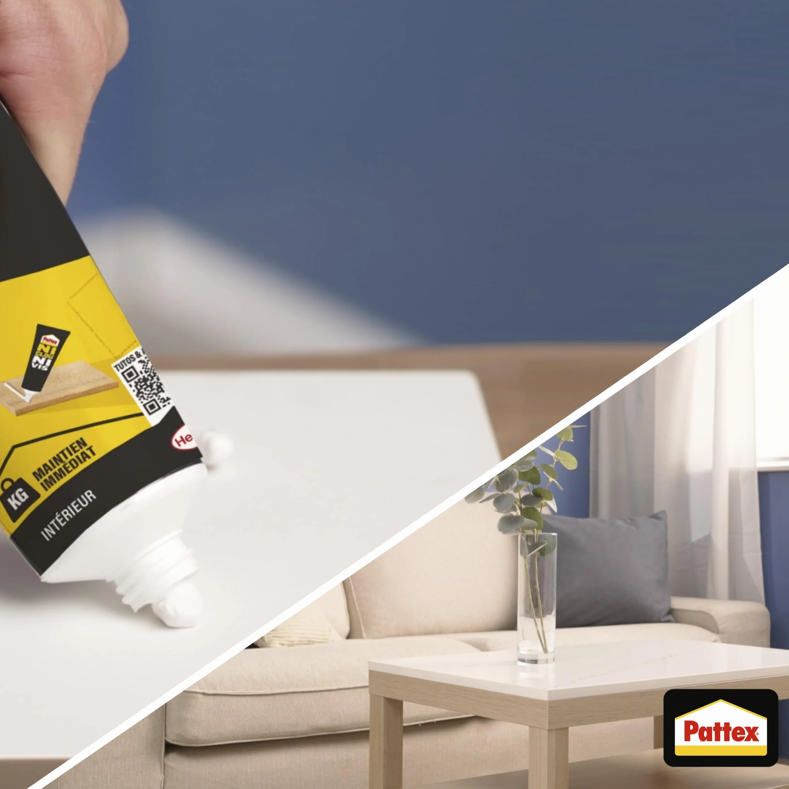 Pattex Ni Clou Ni Vis Extra Fort 260 g Colle Fixation Maintien Immédiat Intérieur