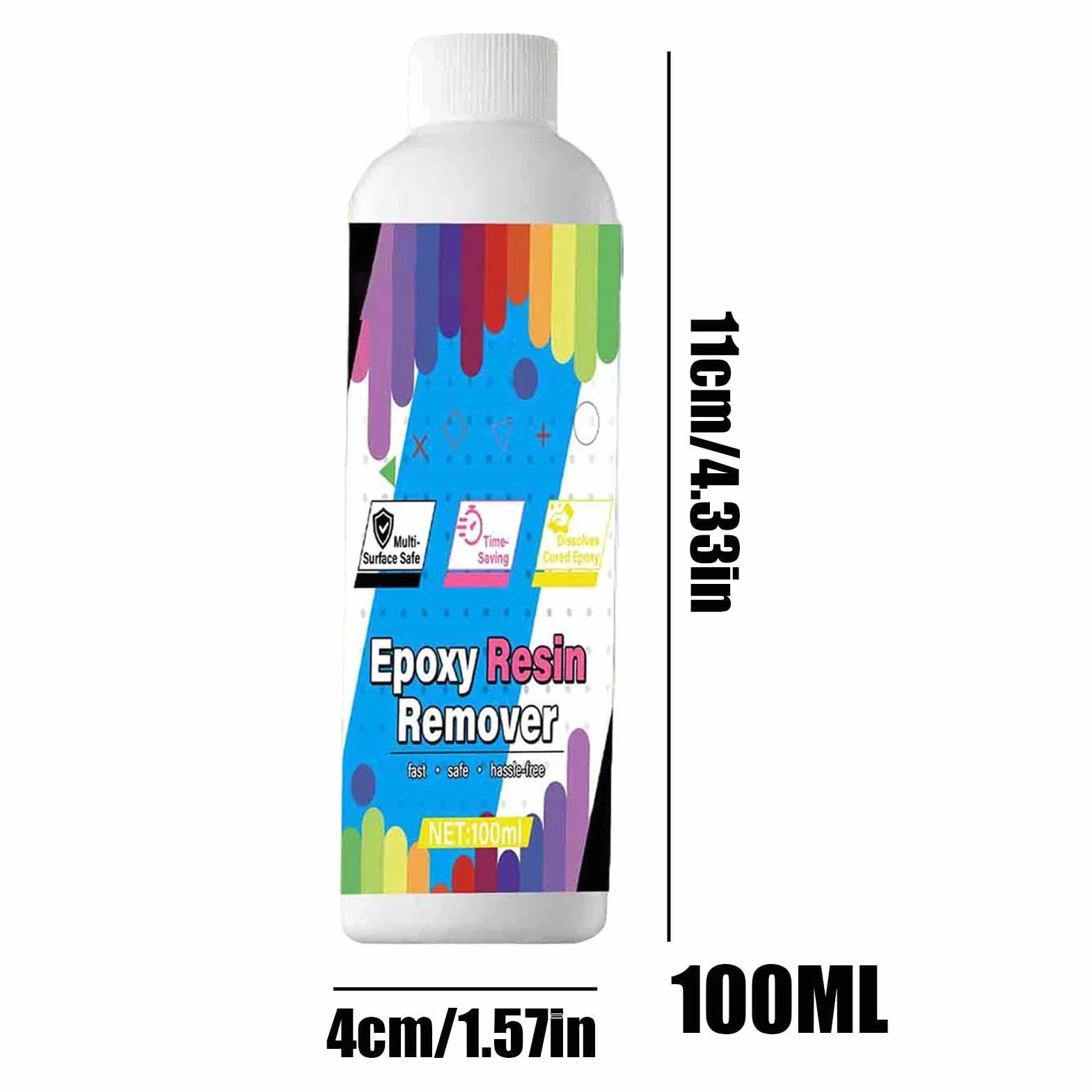 Décapant de résine époxy 100 ml nettoyant pour résine multi-usage intérieur extérieur