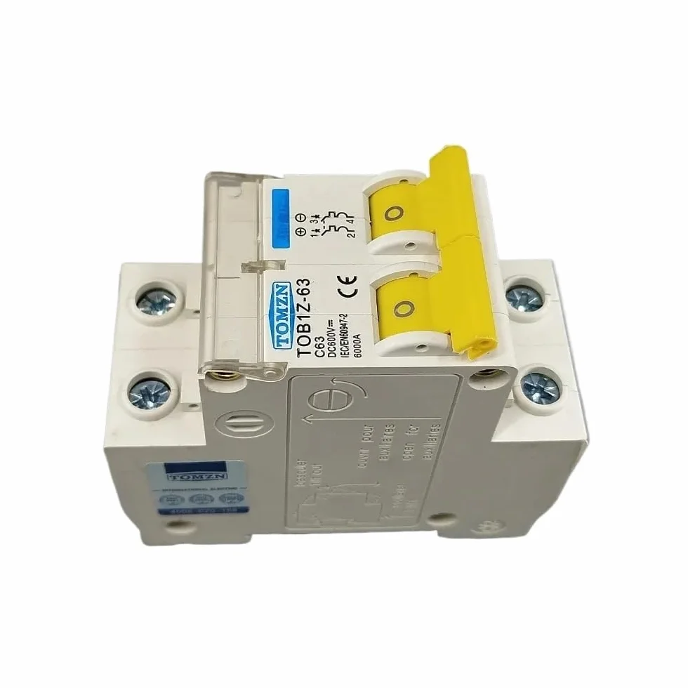 Disjoncteur 2P DC 600 V Courbe C 25A pour système photovoltaïque