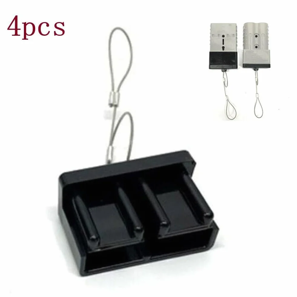 Lot de 4 cache-poussière pour prise de batterie 50 A Anderson - Capuchon de protection en PVC ignifuge