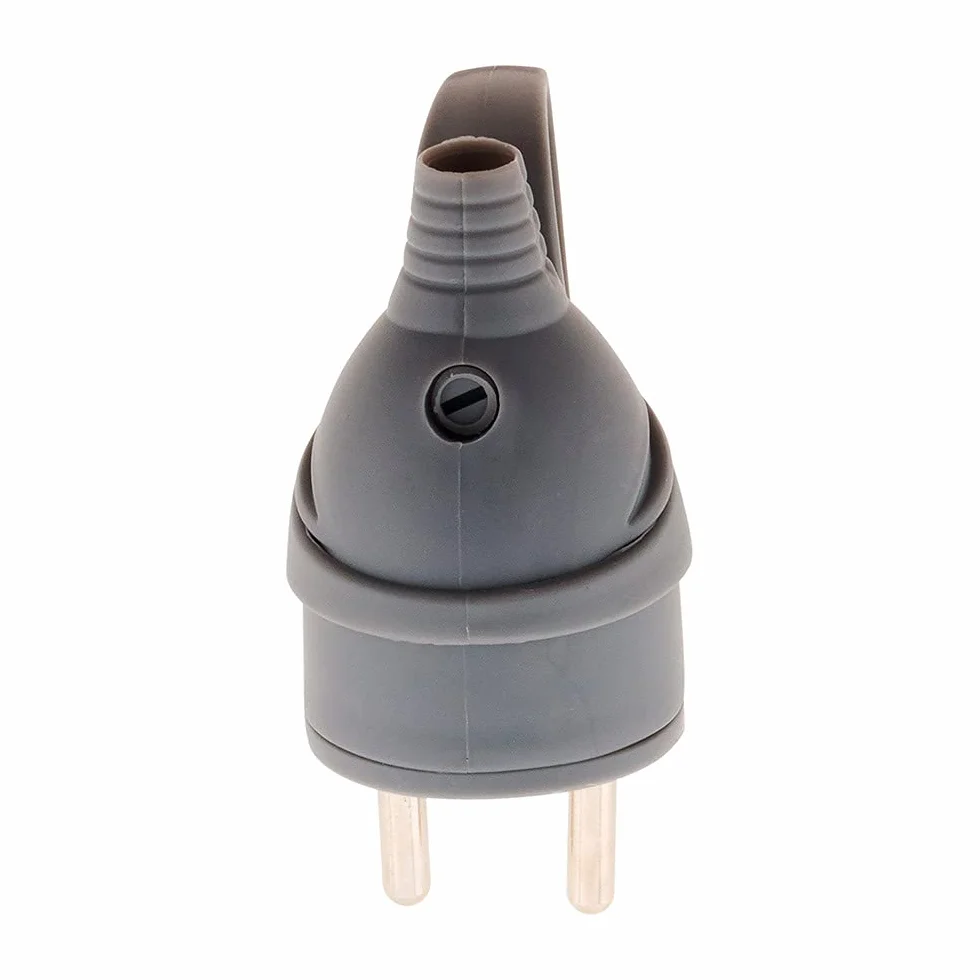 Zenitech Fiche mâle anneau 16A 2P+T gris