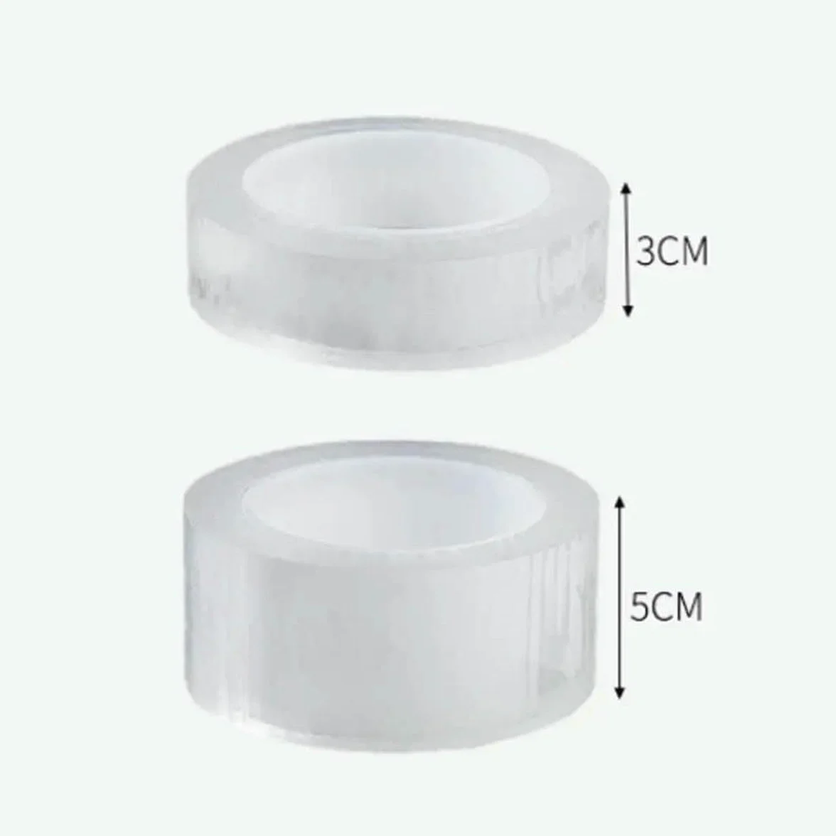 Bande adhésive nano imperméable anti-taches 5 cm x 10 m transparente pour joints cuisine salle de bain