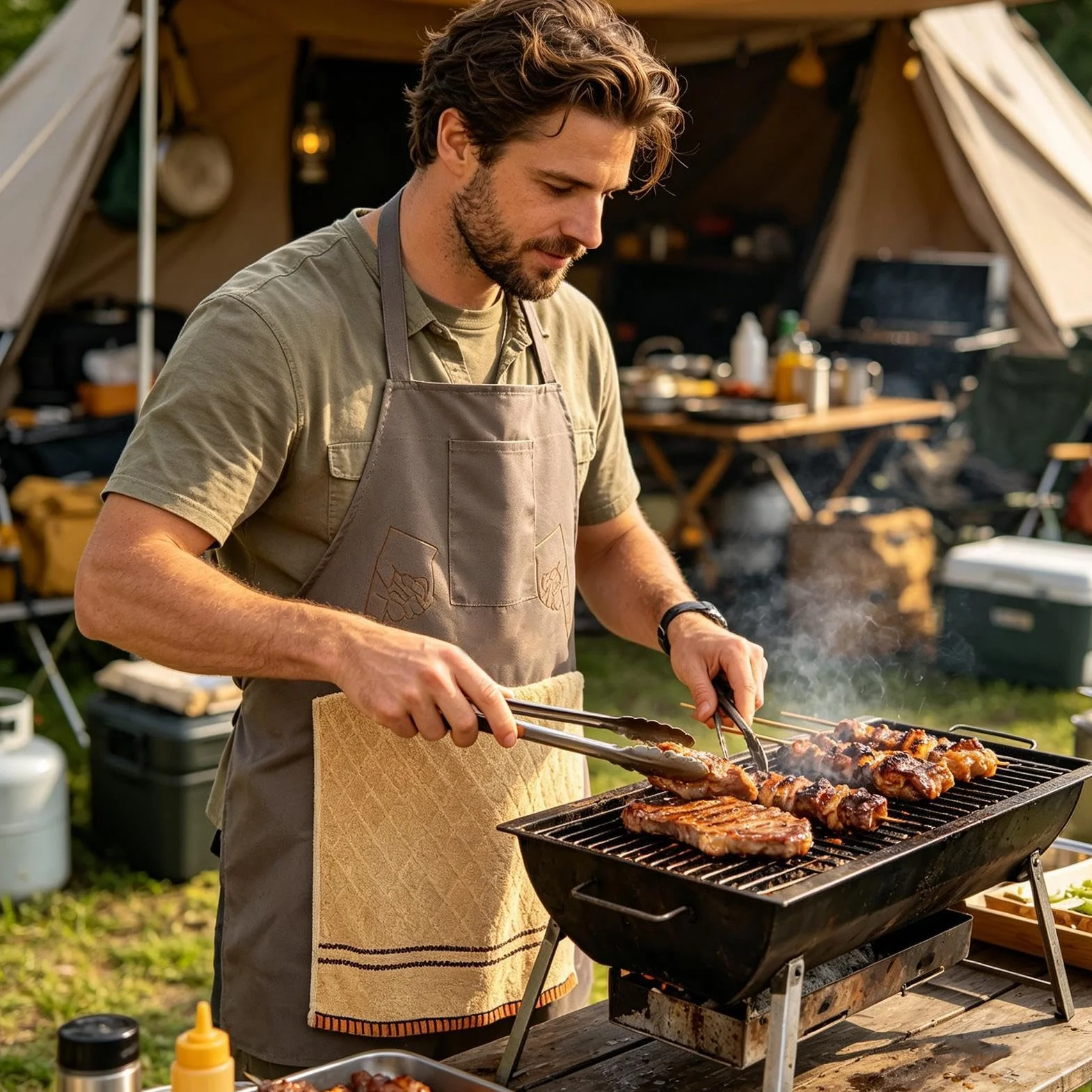 Tablier Humoristique Avec Poche Secrète, Tablier De Farces Hilarants Pour Hommes, Chef's Prank Apron For Men, tablie-r De Farce De Chef, Costume De Chef Drôle Avec Serviette Ouvrable