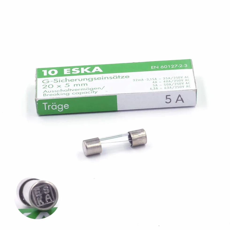 Fusible temporisé en verre 5A 250VAC 5x20mm