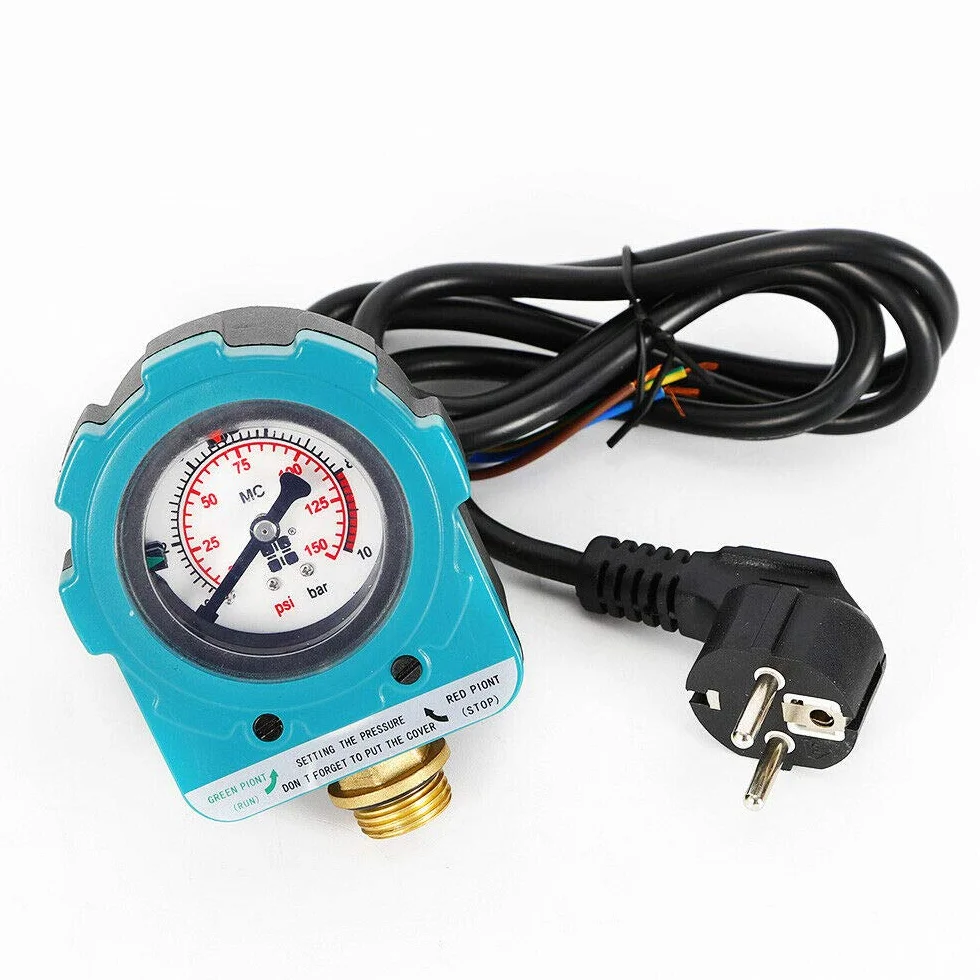 OUKANING Commutateur de Pression de commutateur de Pompe de Commande de Pompe numérique on/Off 0-10Bar 220V