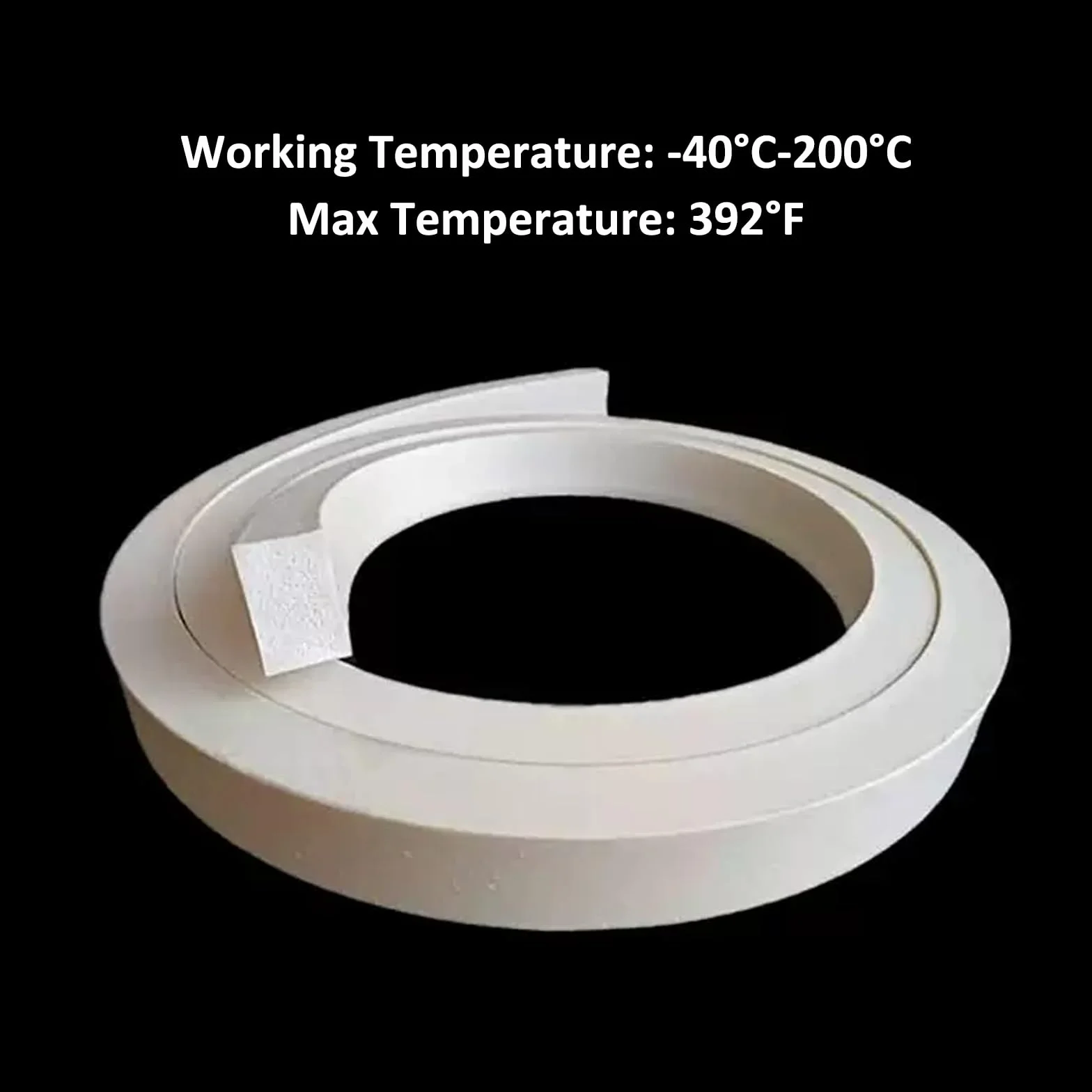 Bande d'étanchéité en mousse de silicone 1M 15x20mm Joint d'isolation résistant aux intempéries pour portes et fenêtres