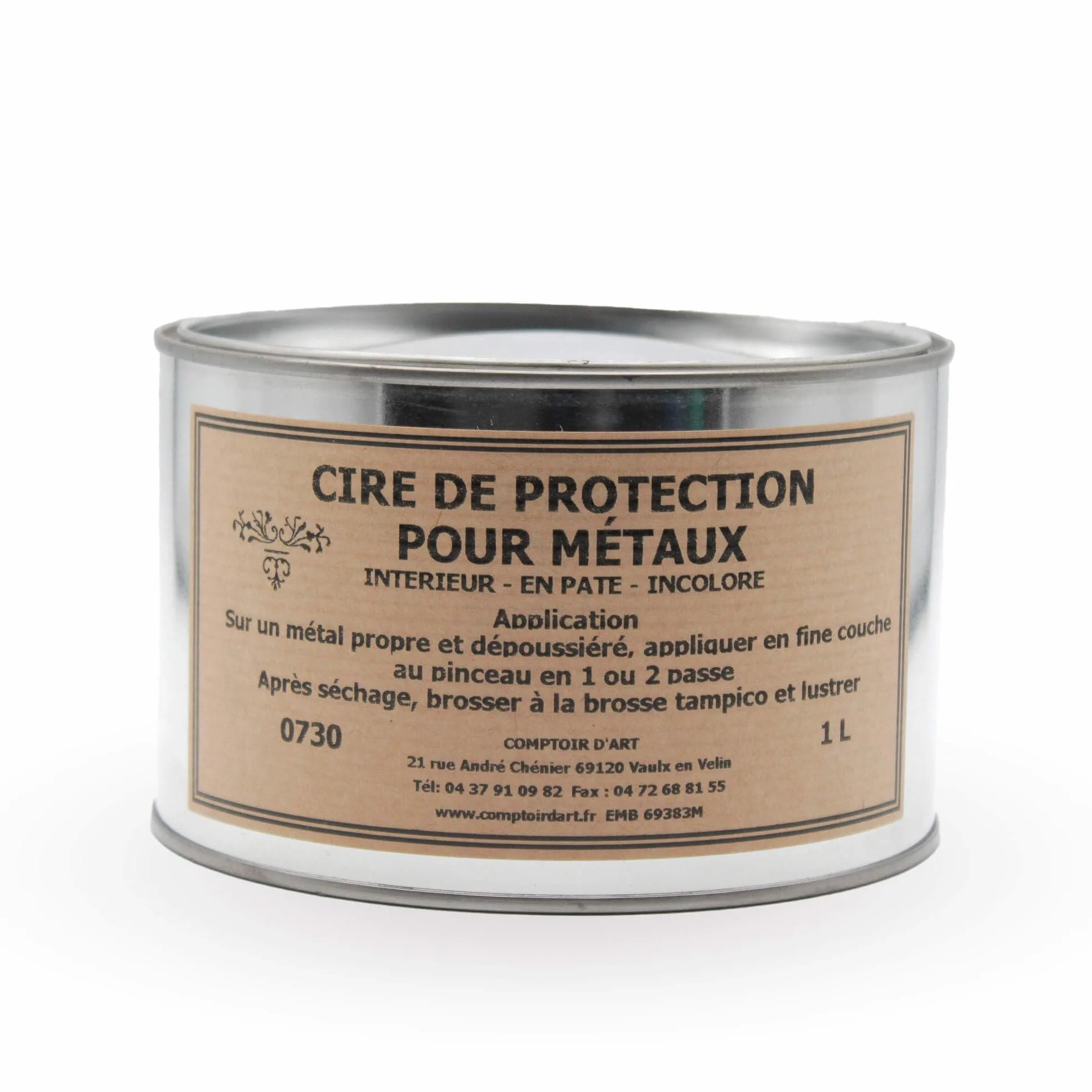 Comptoir d'Art Cire Incolore de Protection pour Métaux Ferreux 1L