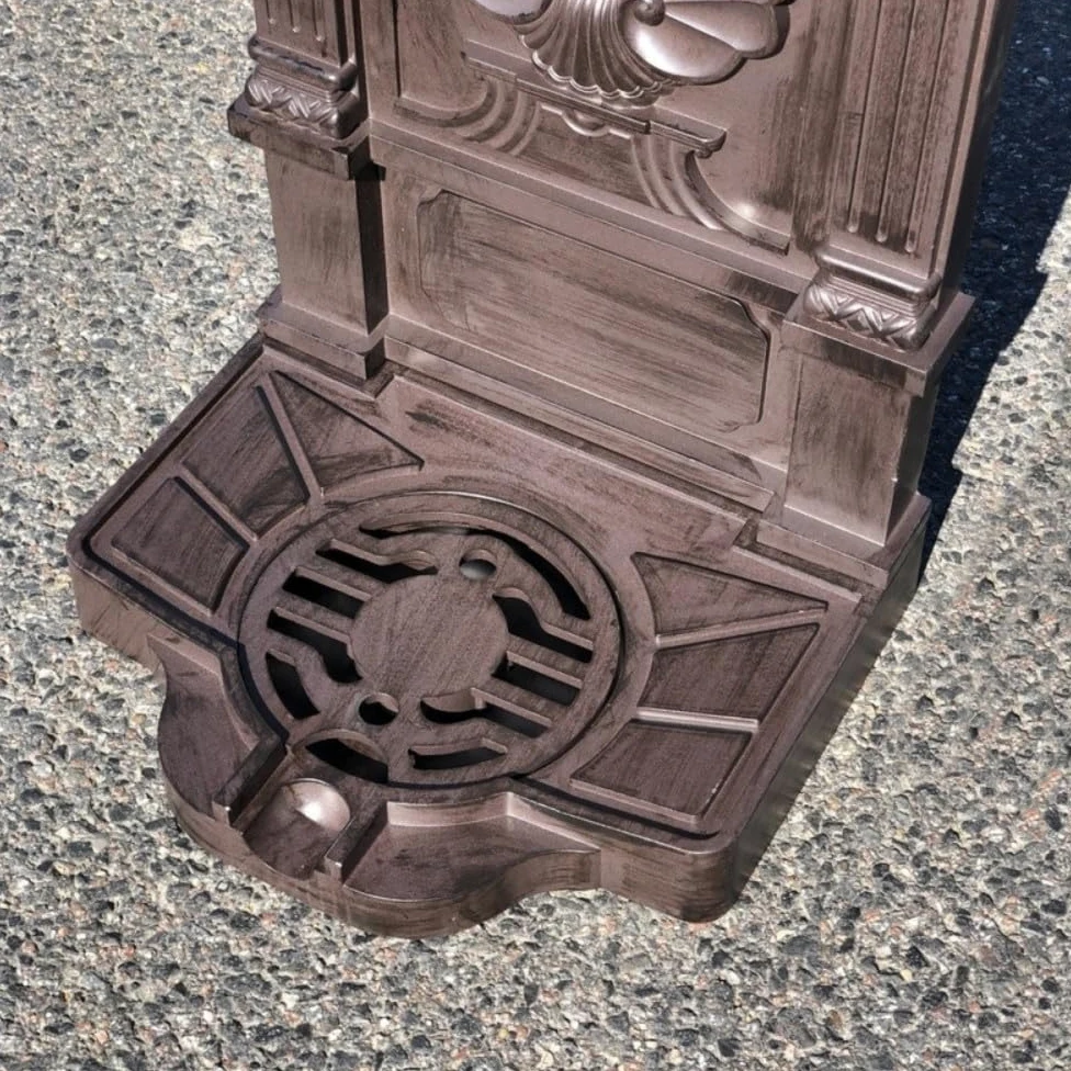 Fontaine de Jardin extérieur en Fonte Aluminium Marron 42 x 32 x 84cm