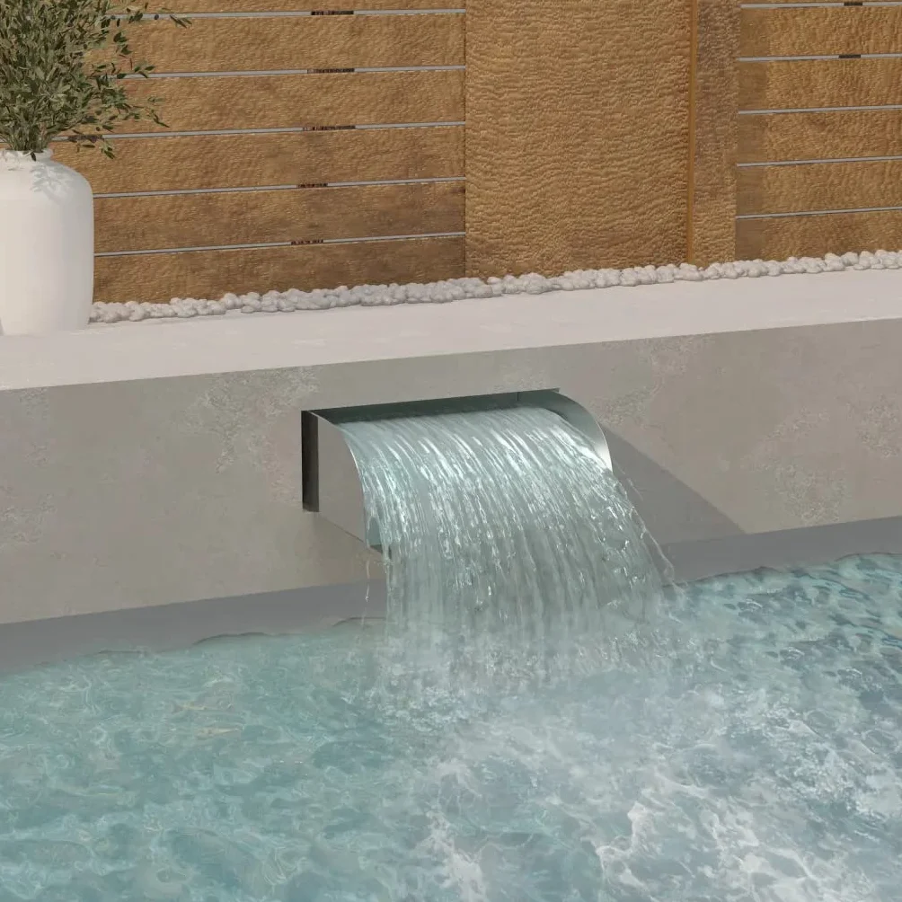 vidaXL Cascade Fontaine de Piscine Acier Inoxydable 304 45x34x14 cm