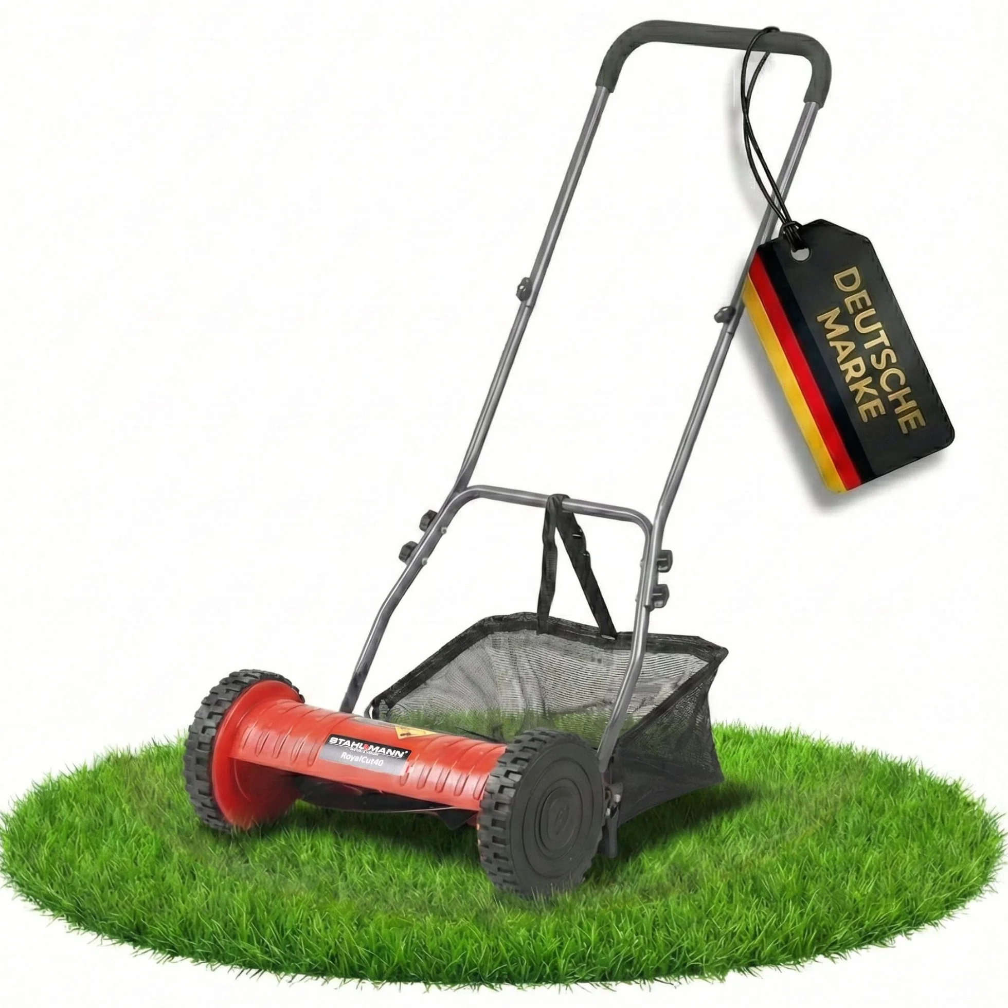 STAHLMANN RoyalCut Tondeuse hélicoïdale 40 cm 32 L 4 niveaux