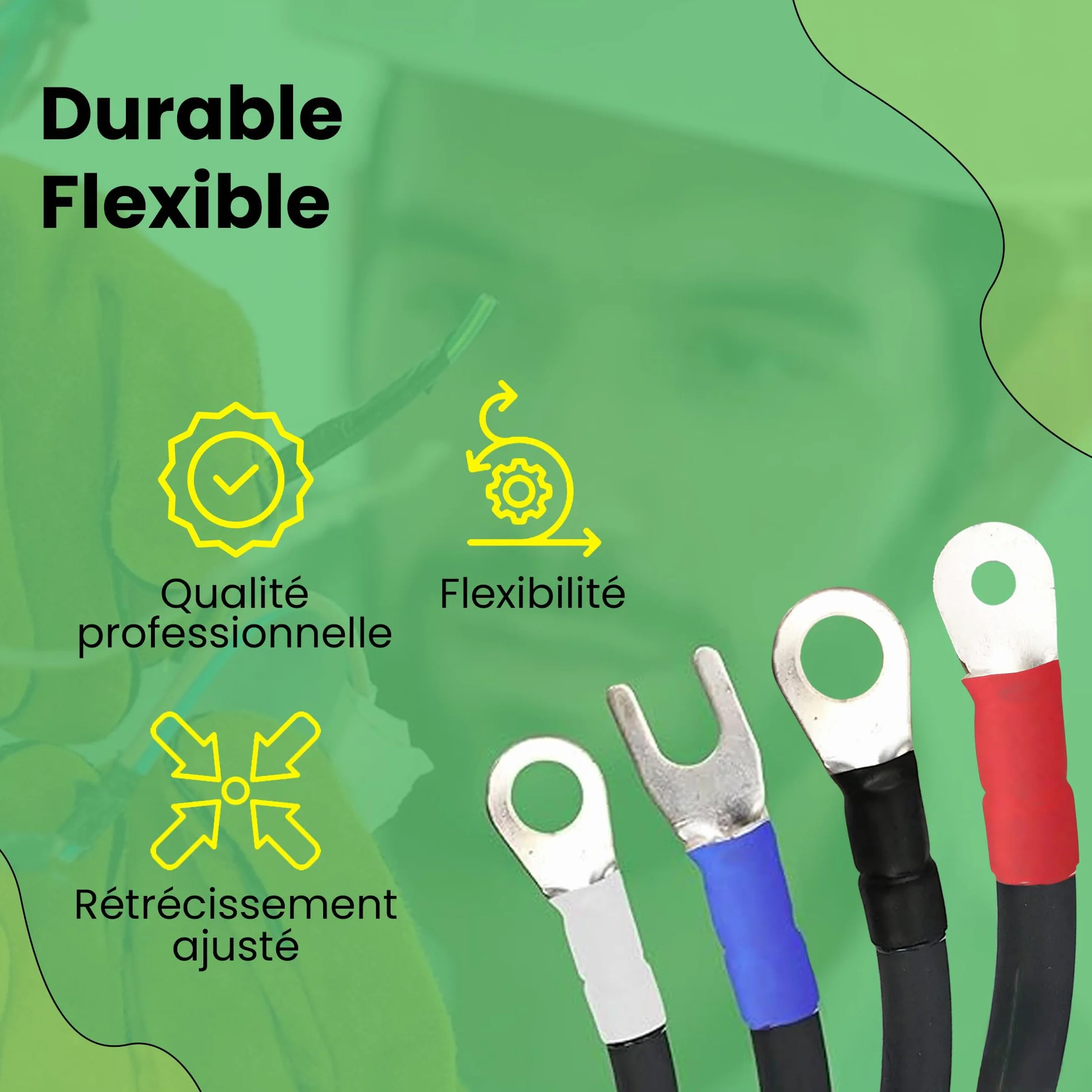 Offgridtec Tube thermorétractable Bleu 5 m 9,5 mm > 4,8 mm
