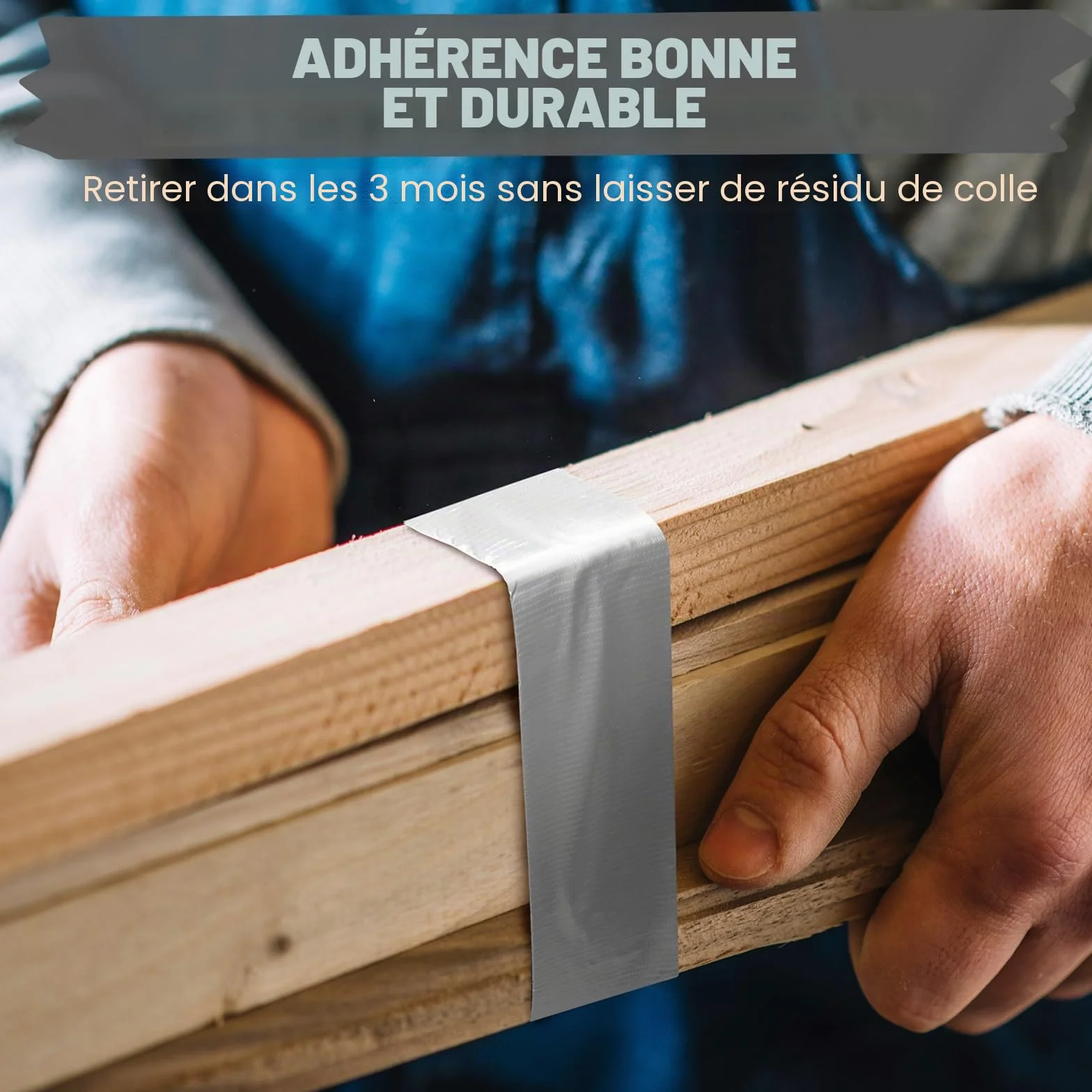 Ruban Adhésif Blindé Argent 48mm x 18m 210µ Imperméable Gaffer 3 Rouleaux