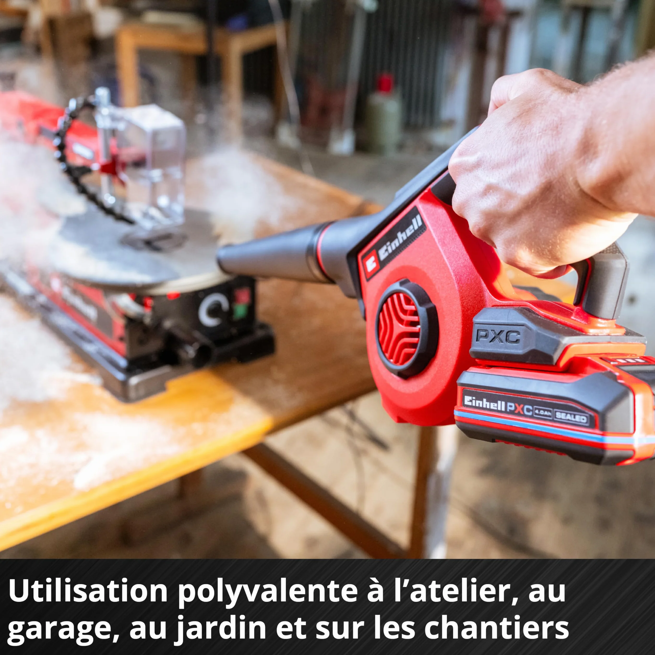 Souffleur sans fil Einhell TE-CB 18/270 Li-Solo Power X-Change 18 V 270 km/h 5 niveaux