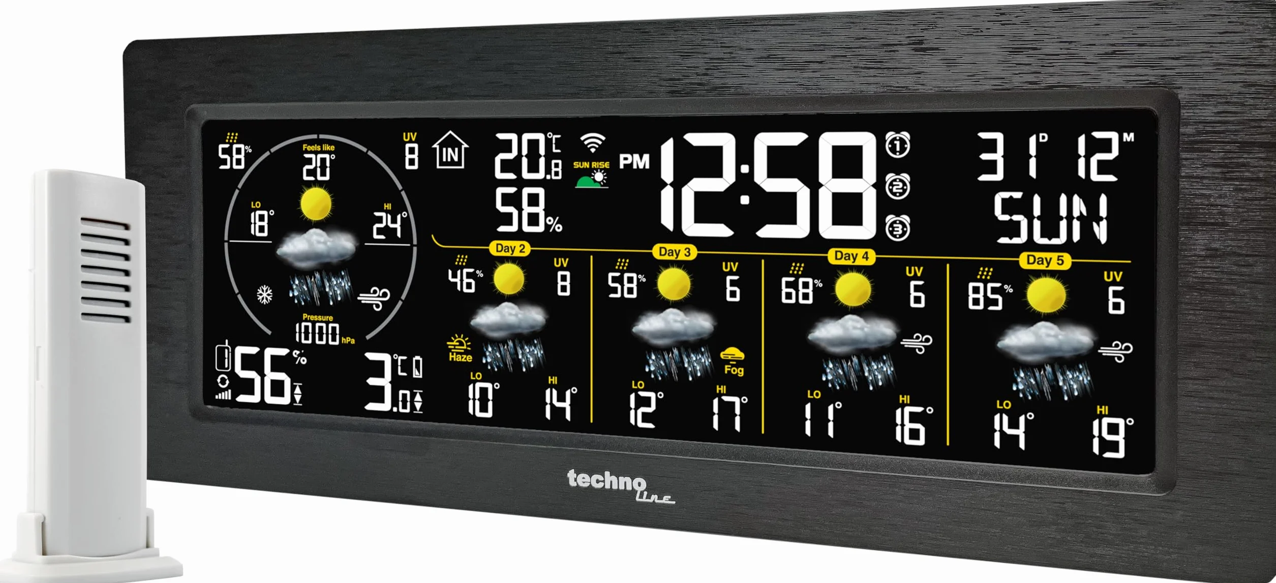 Station météo WD3050 Smart Life prévisions 5 jours application contrôle alarmes