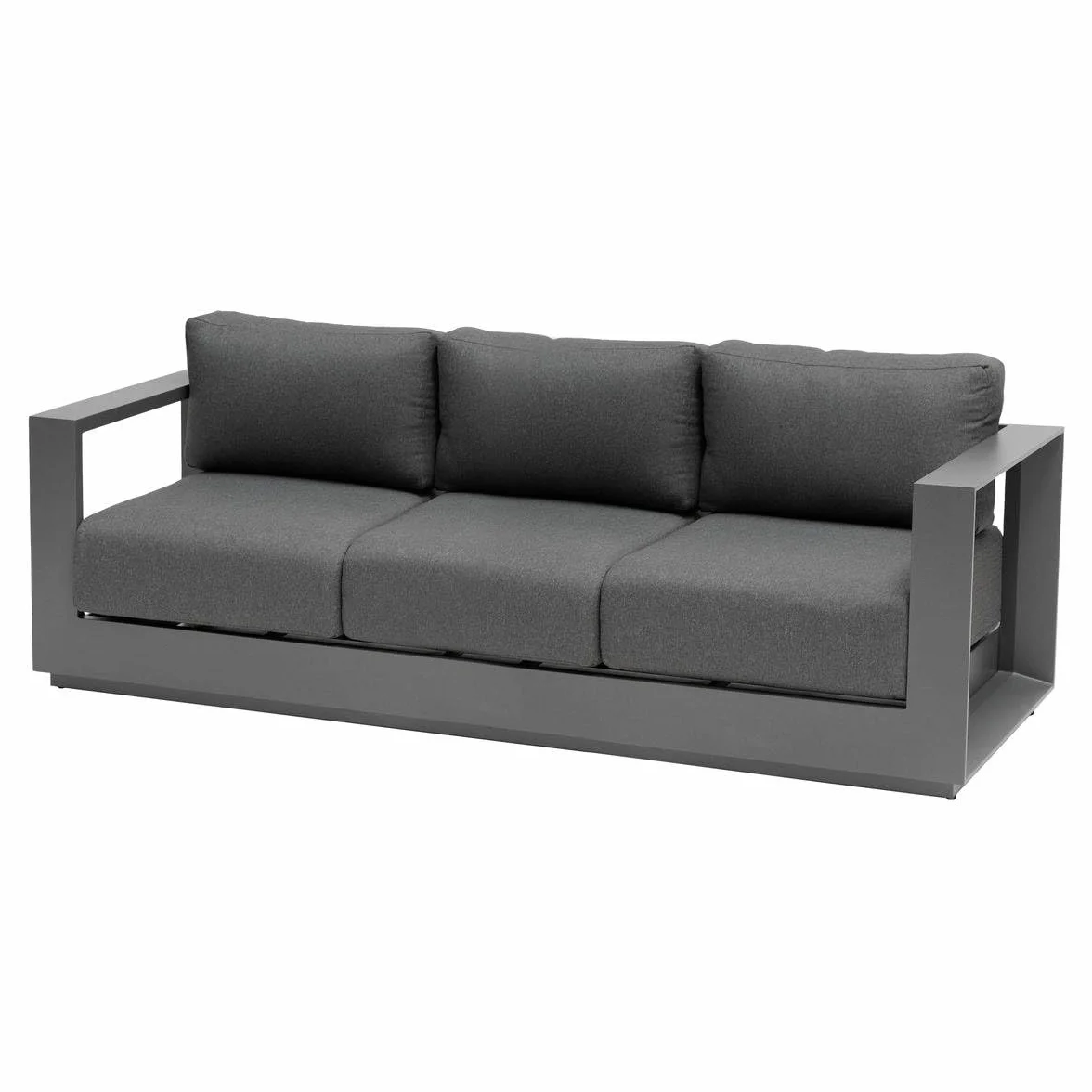 Hespéride - Canapé de Jardin Allure Graphite et Gris zebrano