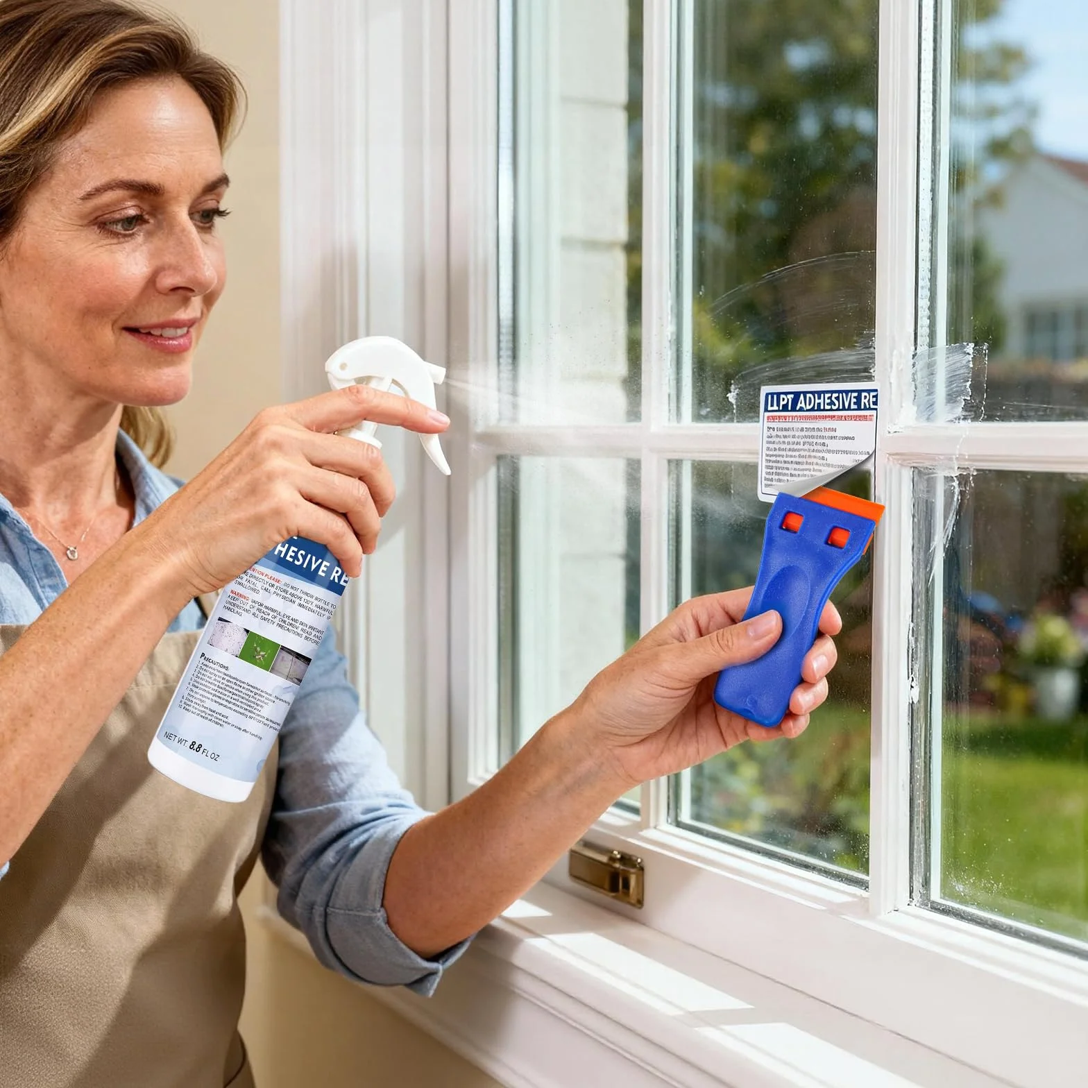 LLPT Dissolvant Colle Décapant Adhésif 260 ml Avec Grattoir en Plastique Élimine les Étiquettes Autocollants