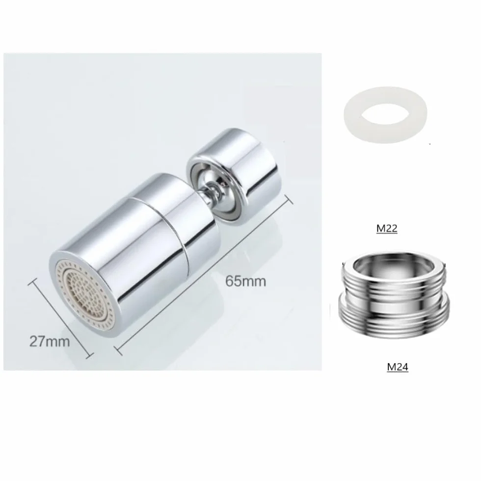Aérateur de Robinet Pivotant Laiton Régable Pulvérisation Économie Eau pour Salle de Bain Cuisine