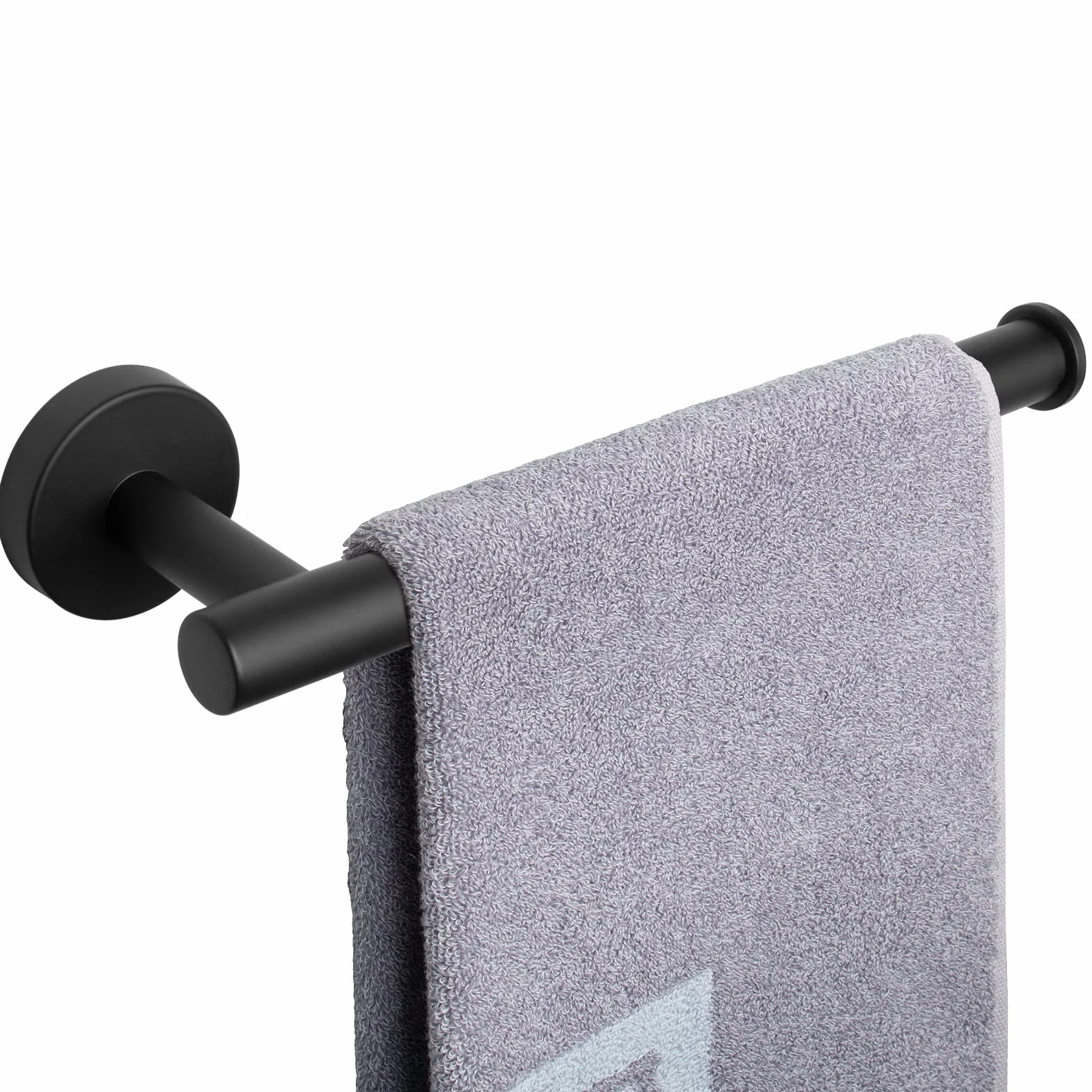 NearMoon Porte-Serviettes Anneau en Acier Inoxydable SUS304 22,9 cm Noir Mat