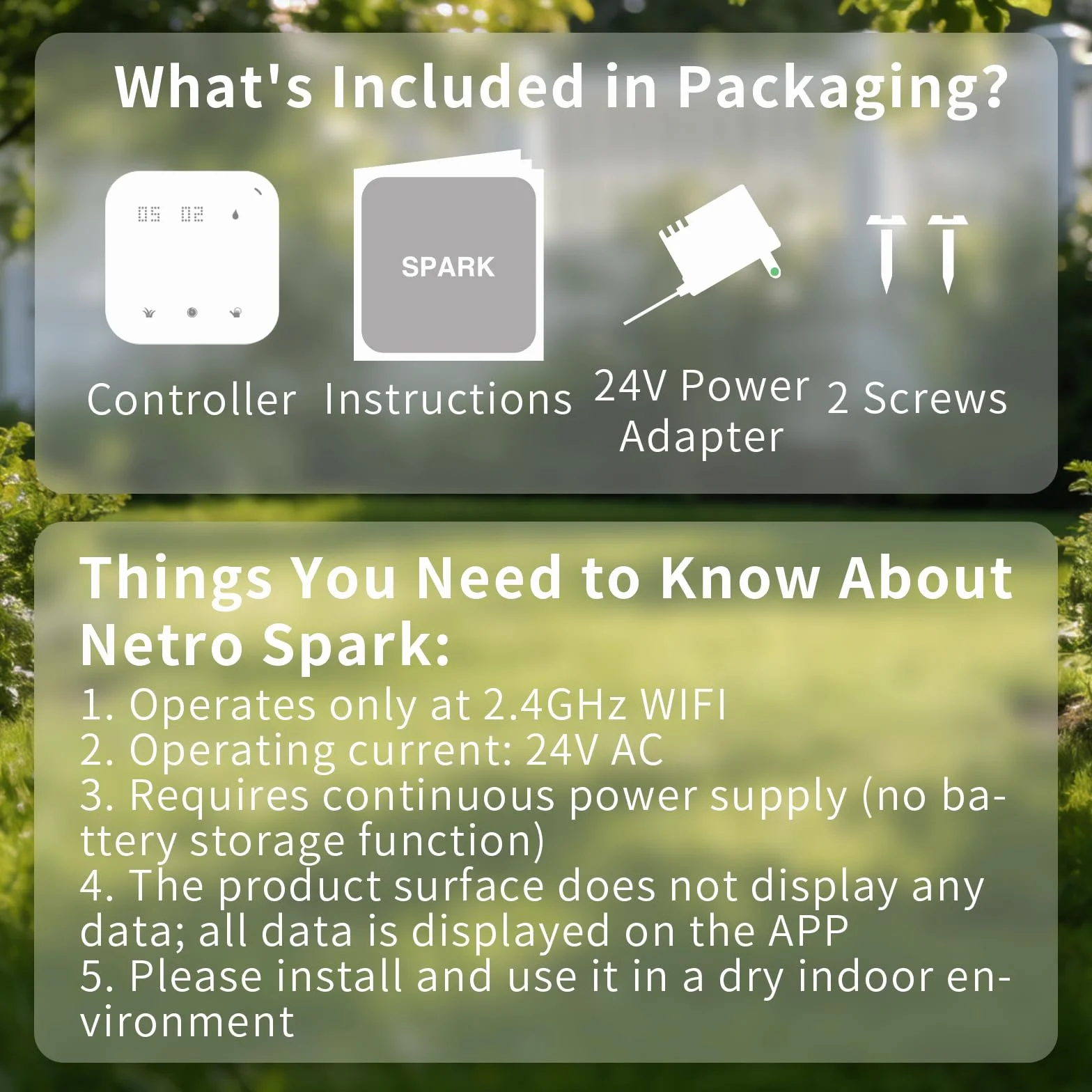 Netro Spark contrôleur d'arroseur intelligent WiFi 8 zones