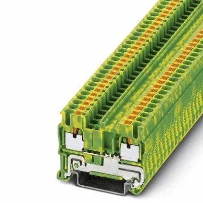 Phoenix Contact 3209536 Conn Terme BLK Rail DIN Sol Sûreté Conn 26–12 AWG Vert-jaune 5.2 mm L