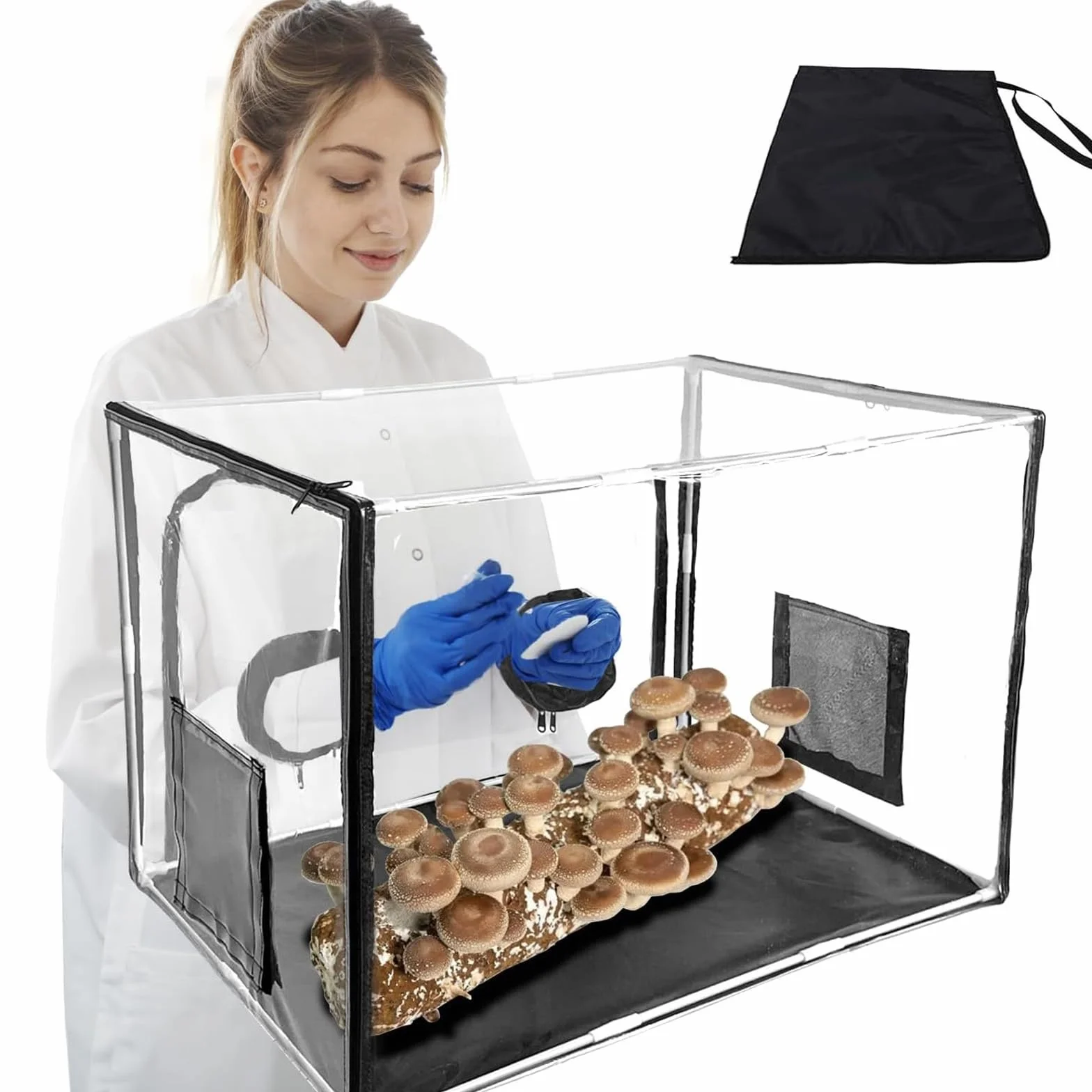 Champignon Mycologie Hotte Stations de Propagation Kit de Culture Tente De Culture De Champignons Portable Et Pliable Boîte de Culture de Chambre de Fructification
