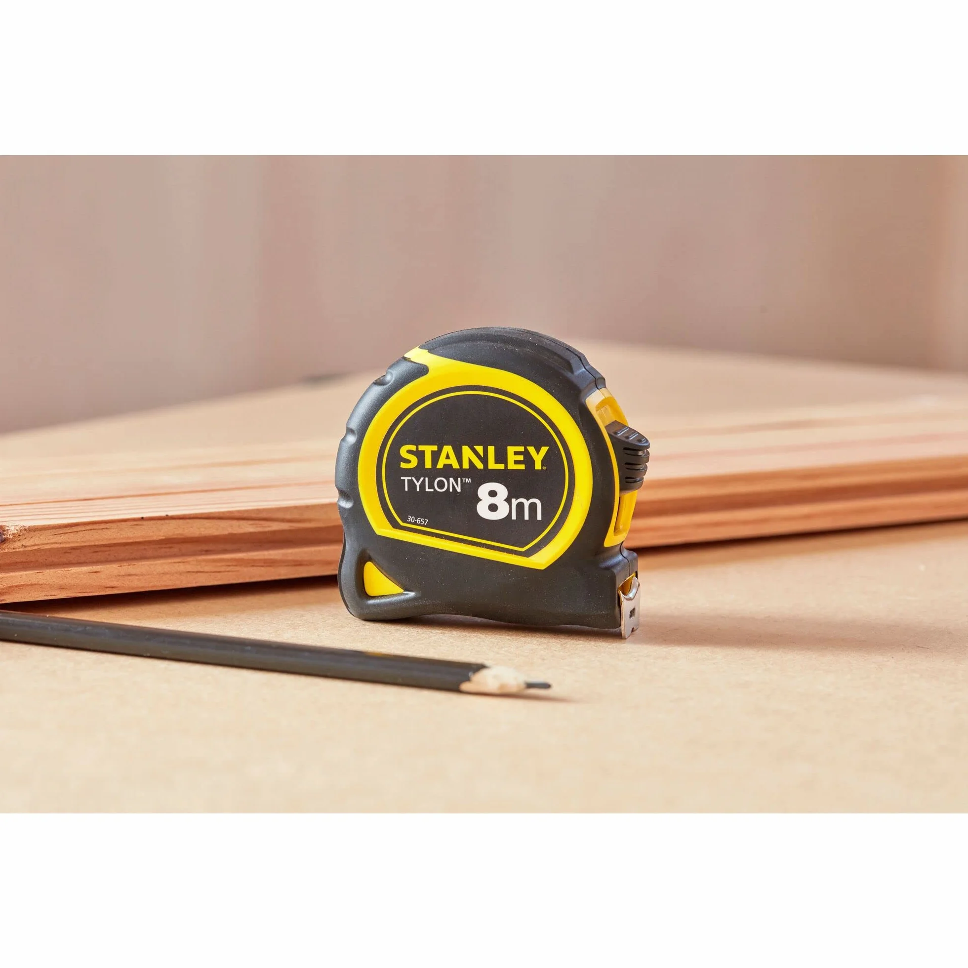 Stanley mètre Tylon Bi matière 8m x 25mm Ruban Anti-Corrosion Classe II