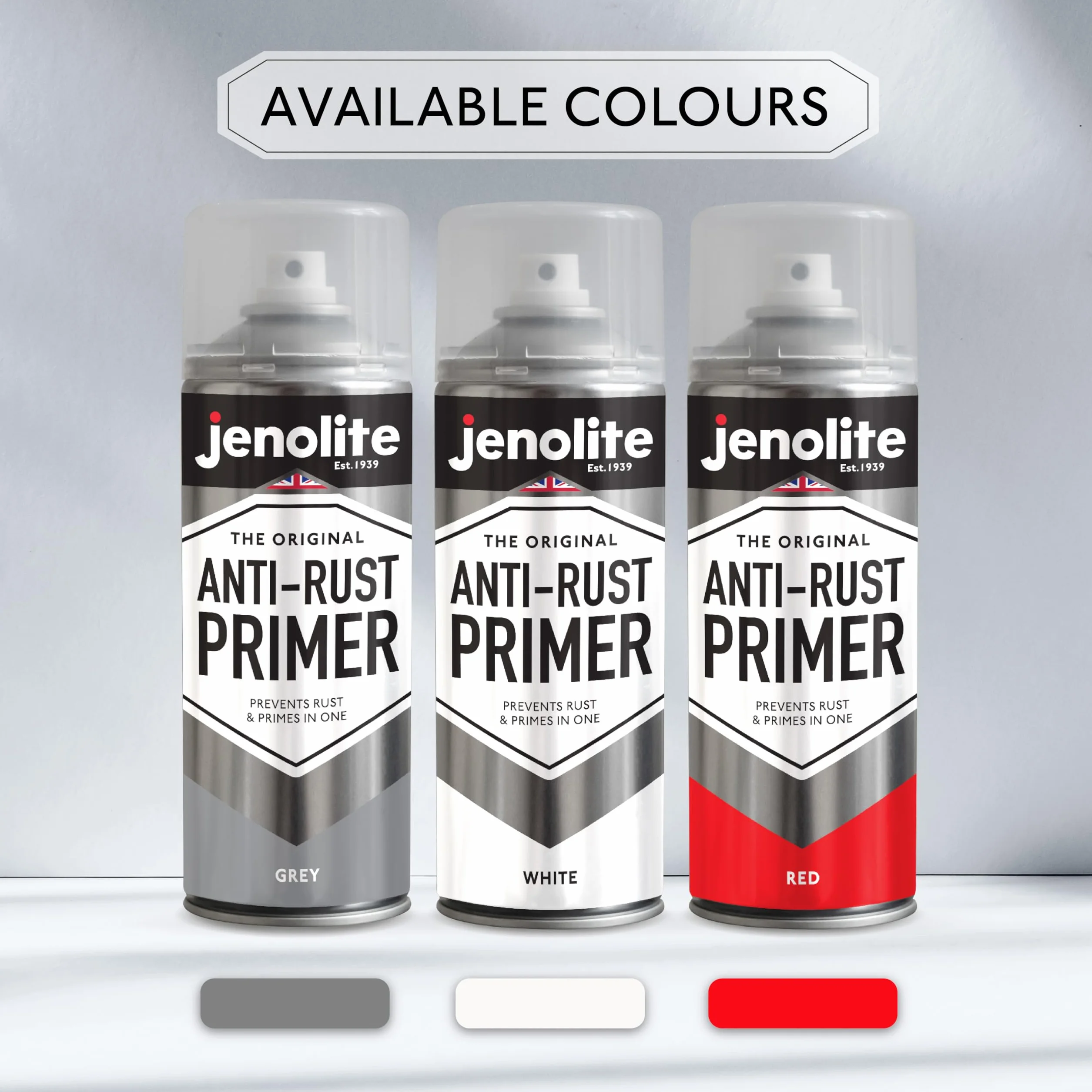 JENOLITE Apprêt Antirouille Blanc 400ml Haute Performance Protection Contre la Rouille