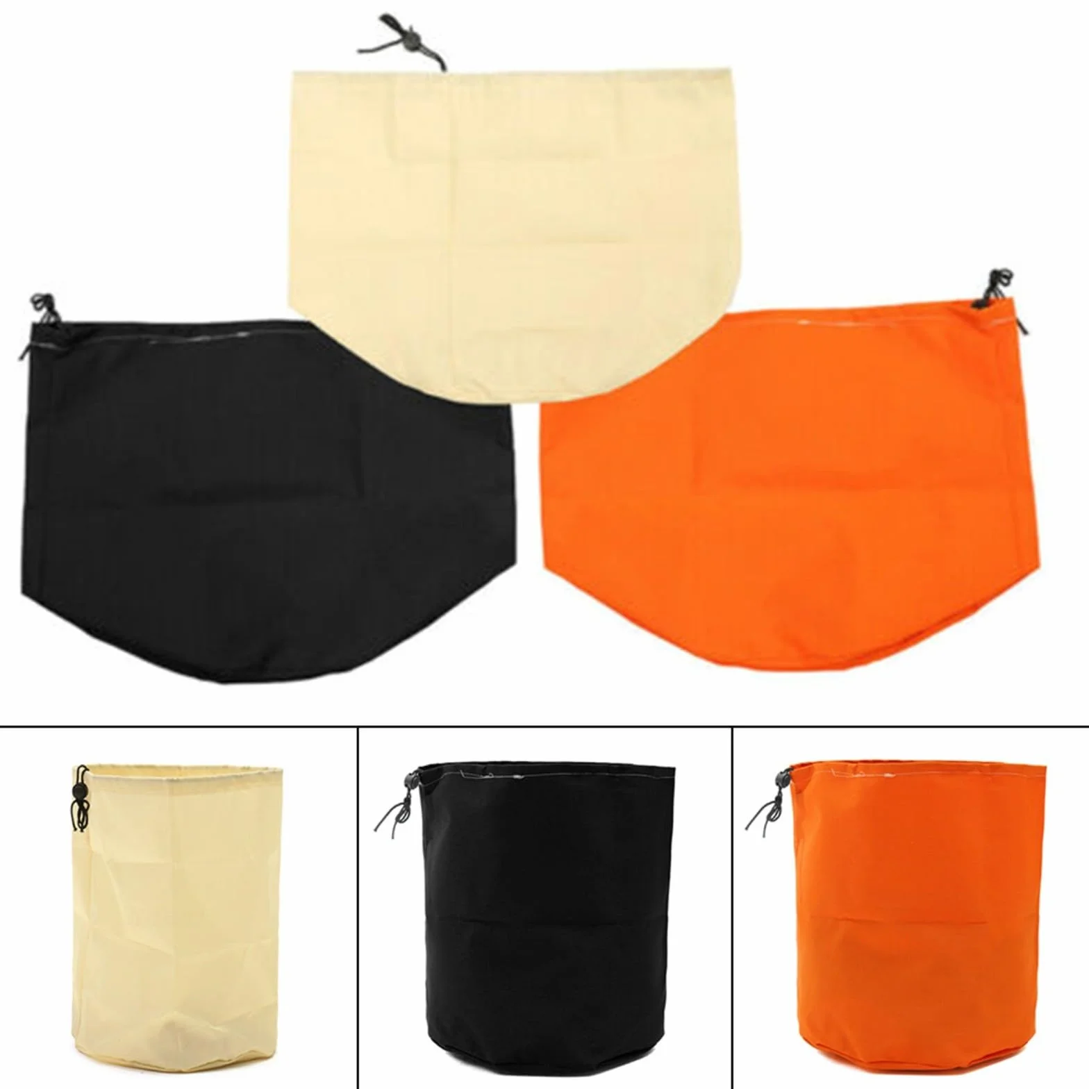 Housse de moteur pour débroussailleuse, 1 pièce pour tondeuse à gazon, anti-poussière, étanche, sac d'accessoires (orange)