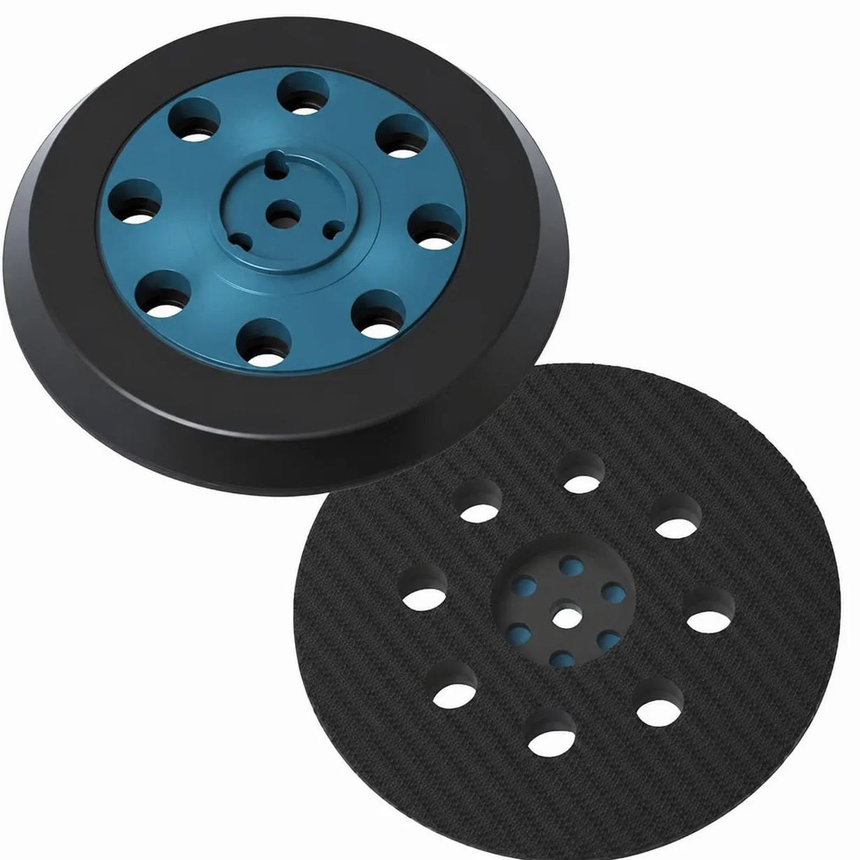 Plateau de ponçage dur Ø 125 mm 8 trous compatible Bosch PEX 12 PEX 125 PEX 400 A