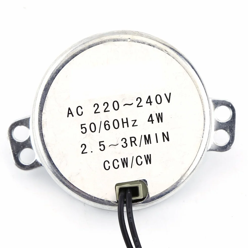 Moteur Synchrone Ty50A 220-240V AC 4W 0.81-3Rpm Moteur À Engrenages