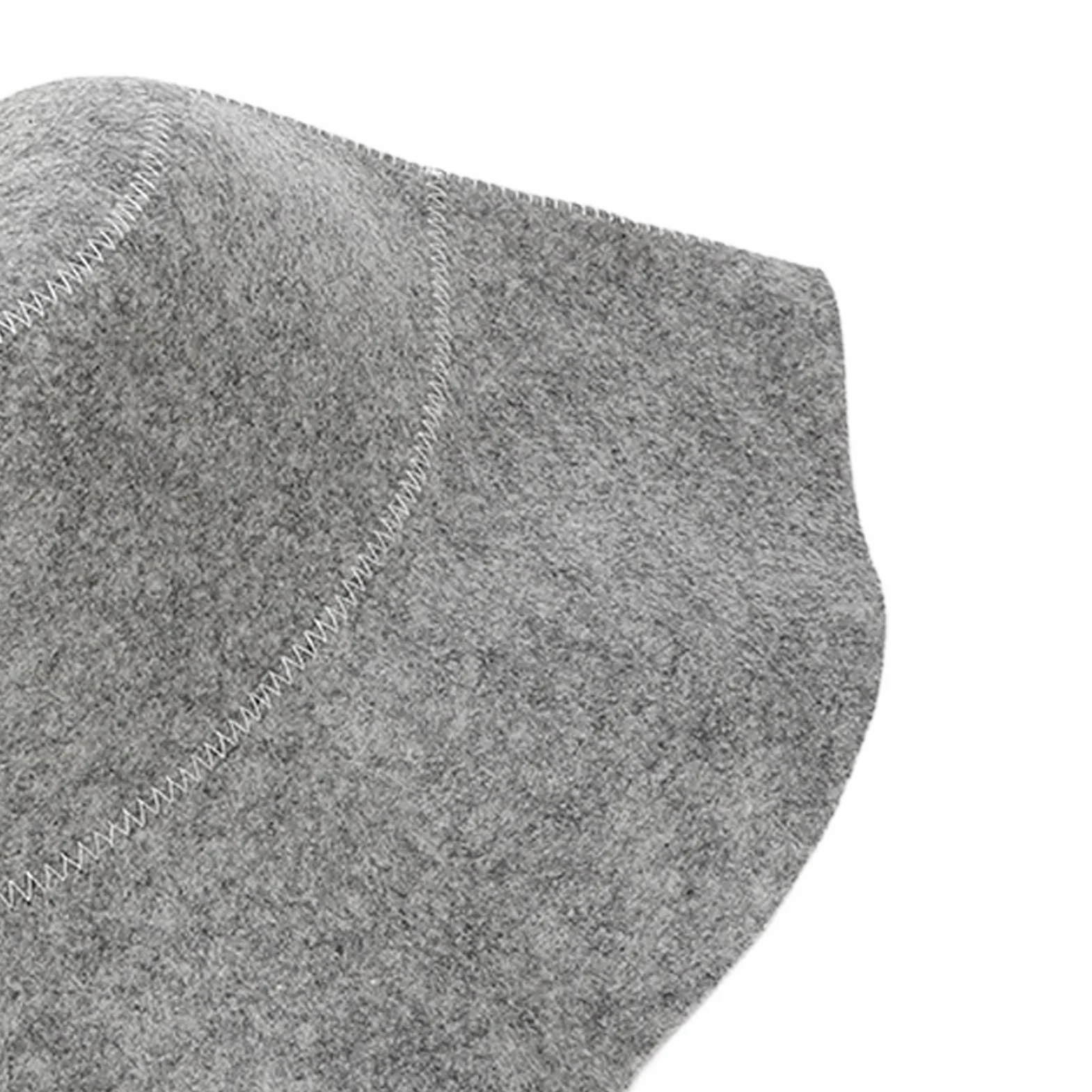 Chapeau de Sauna Anti-chaleur, 2 Pièces, Gris et Blanc