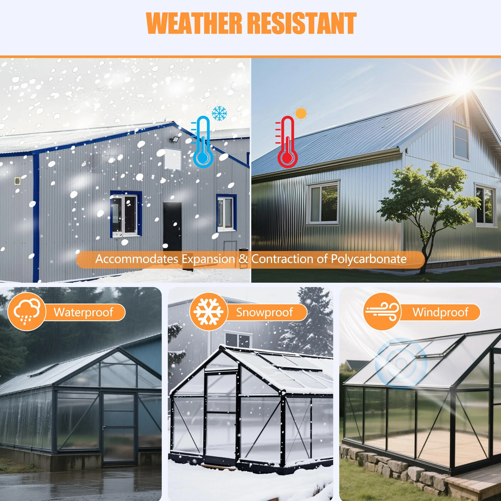 Ruban Anti-Poussière Plaque Polycarbonate Gris 5cm x 25m, Joint Bande pour Serre Jardin