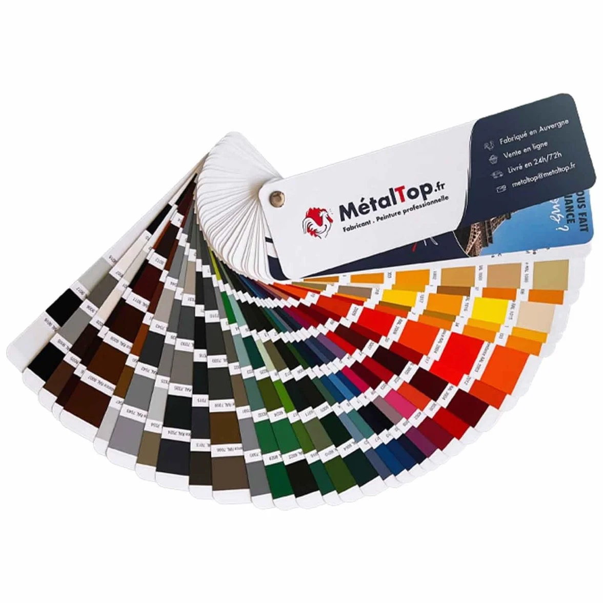 Nuancier Peinture RAL Métaltop 191 Couleurs Référence Mur Bois Métal Sol Toiture