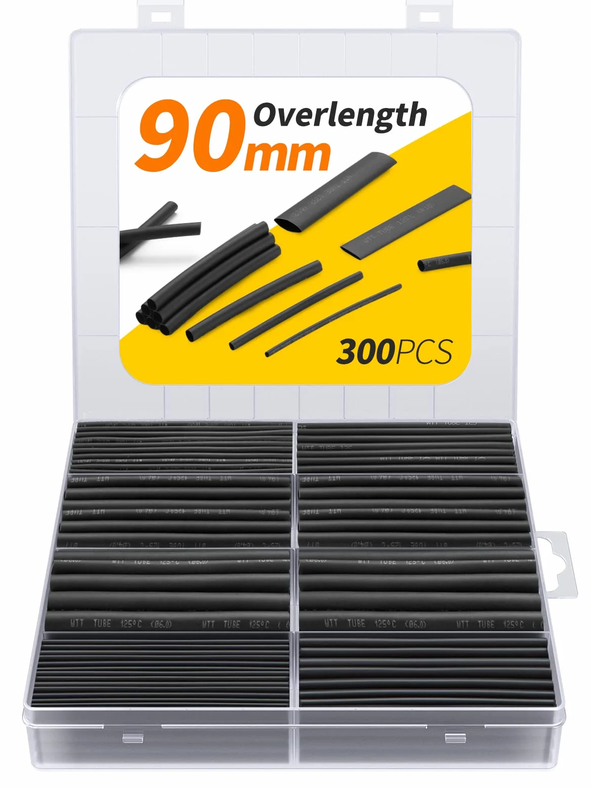 Eventronic Gaine Thermorétractable 300 Pièces 90mm IP56 EVA 2:1 Rétrécissement