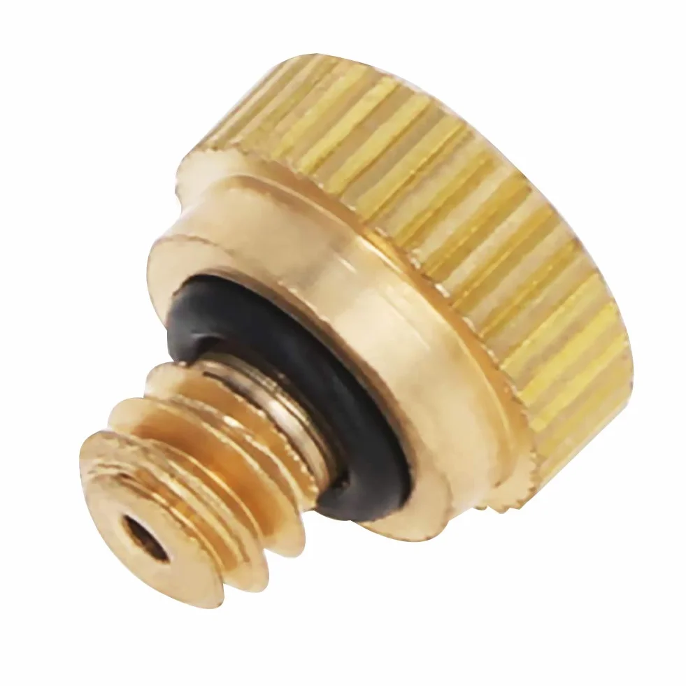 MroMax Lot de 10 buses de brumisation en laiton - Filetage 3/16 - Diamètre de l'orifice de 0,8 mm - Têtes de rechange pour système de refroidissement extérieur, serre, aménagement paysager, contrôle
