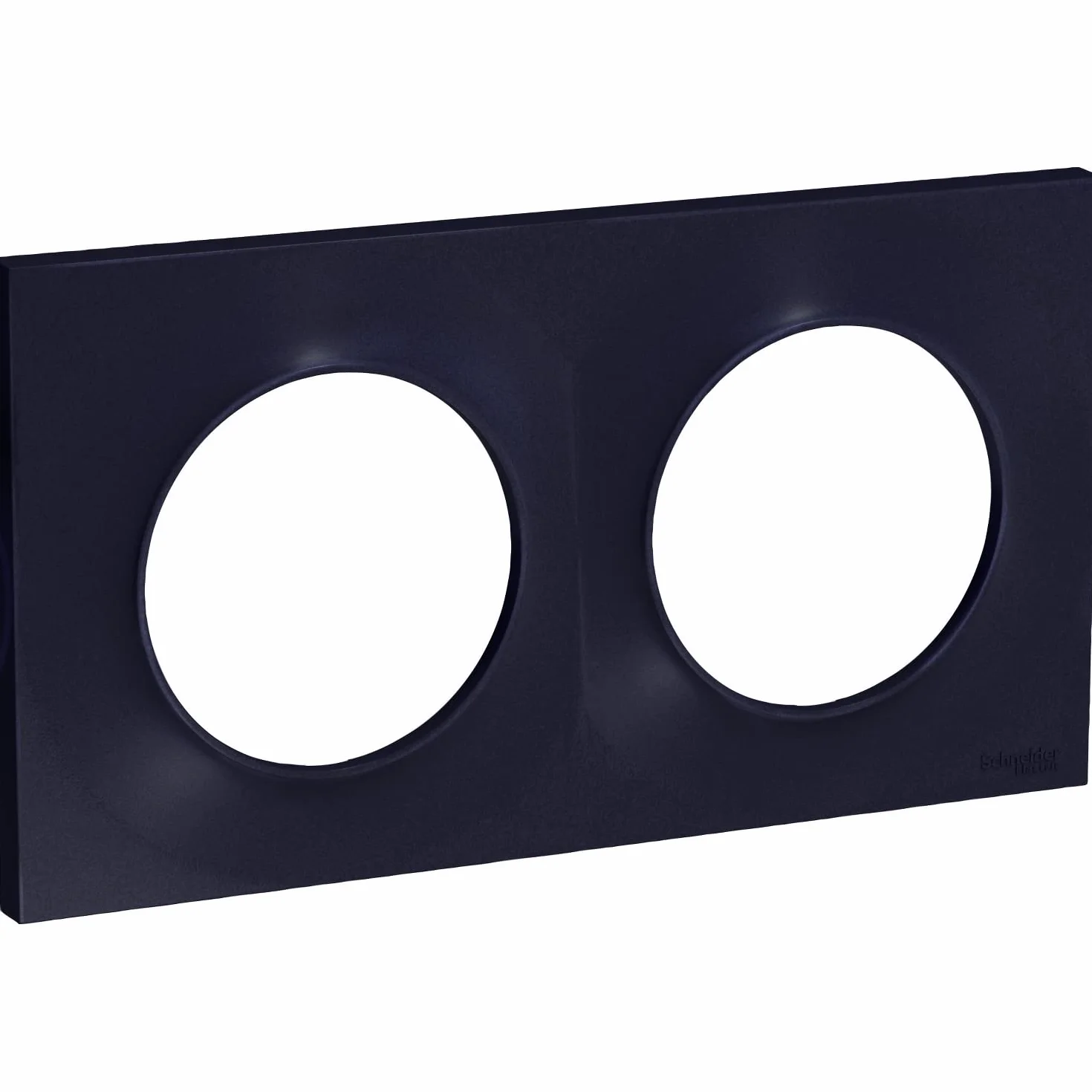Schneider Electric Odace Styl plaque Anthracite 2 postes horiz. vert. entraxe 71mm