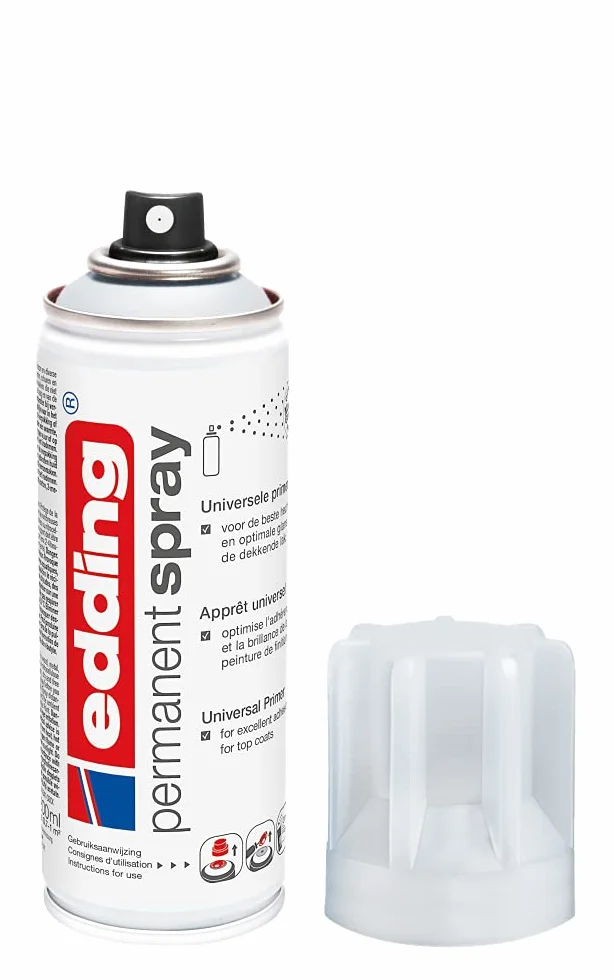 edding 5200 apprêt permanent universel en spray 200 ml Gris