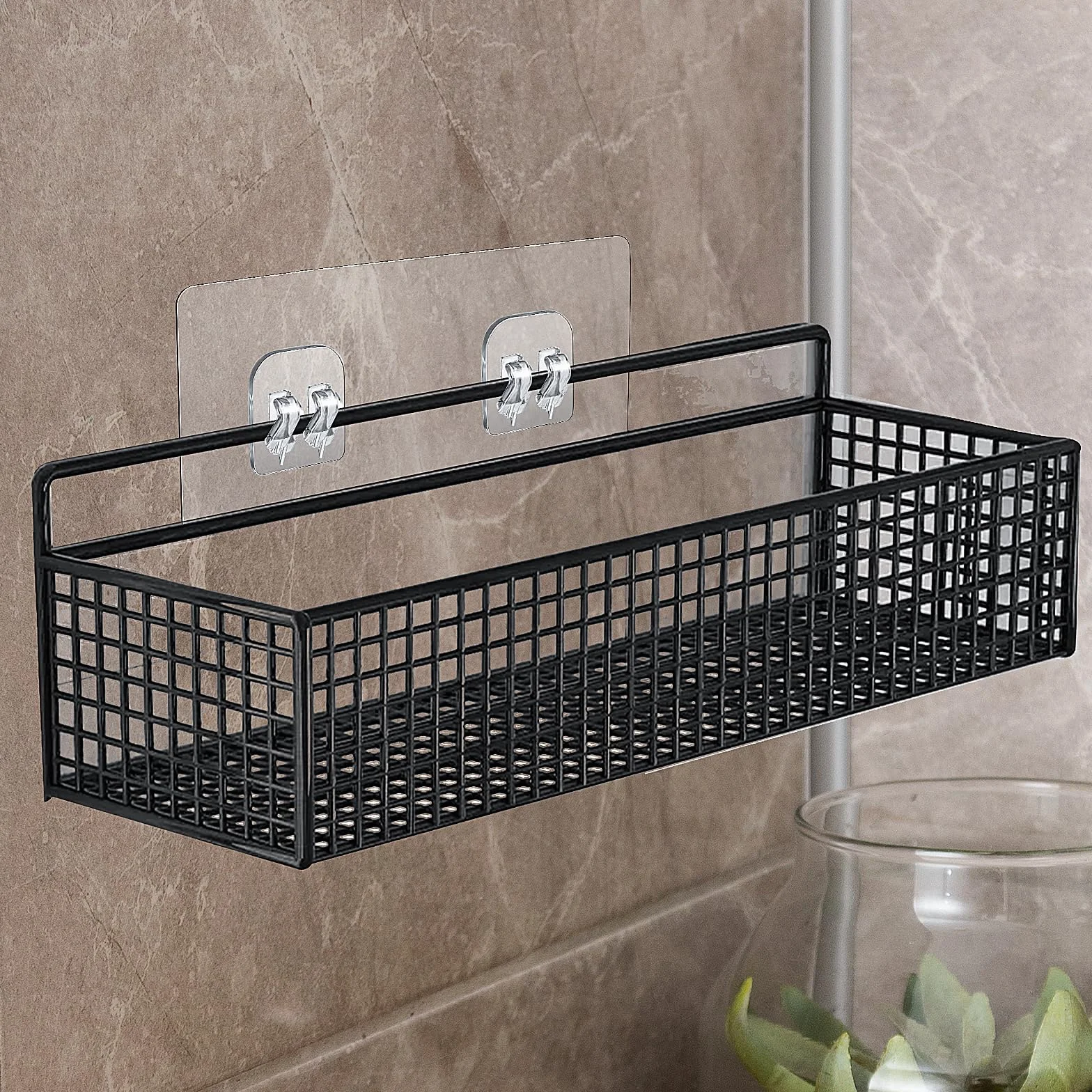 Lot 4 Adhésifs Rechange Support Douche Crochets Puissants Angle Étagère Salle Bain Panier Porte Savon