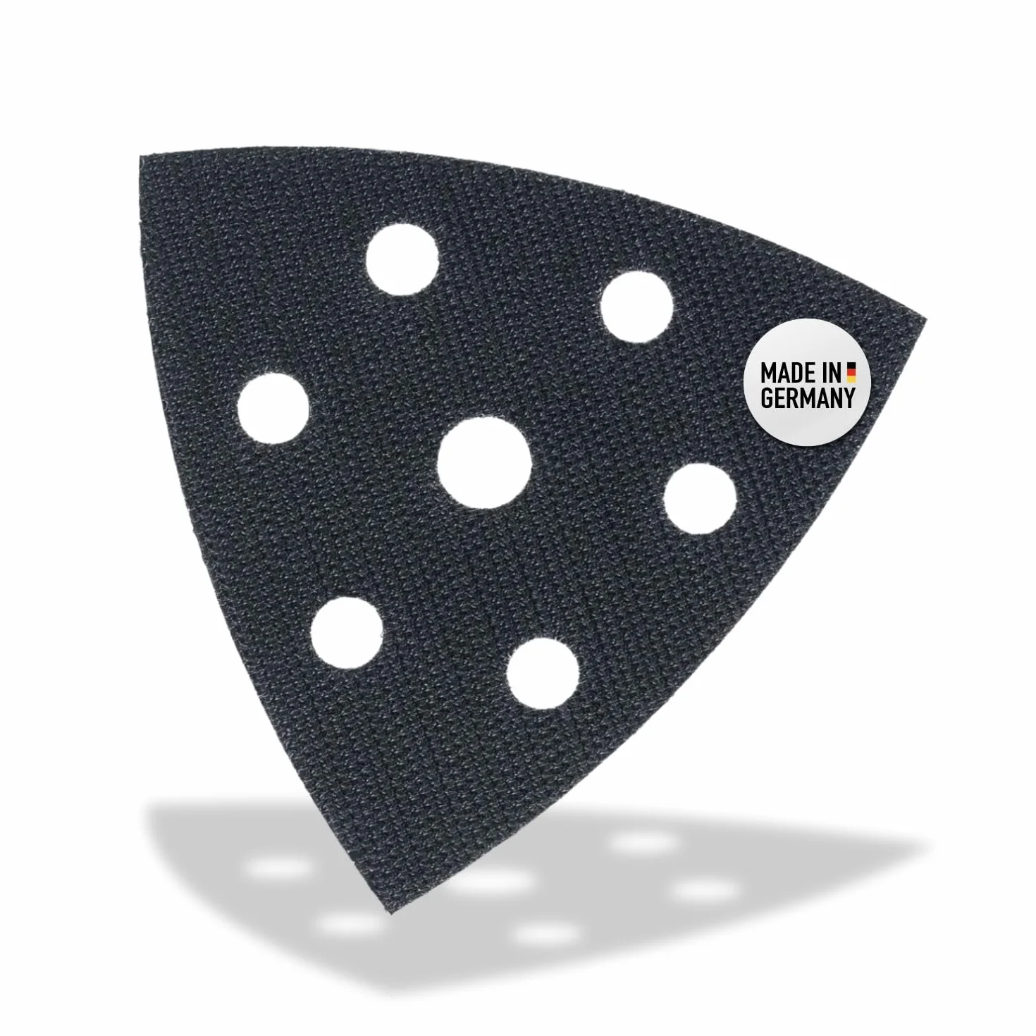 DFS Protection Pad auto-agrippant 93 x 93 x 93 mm 6 trous plateau ponceuse triangulaire interface mousse souple
