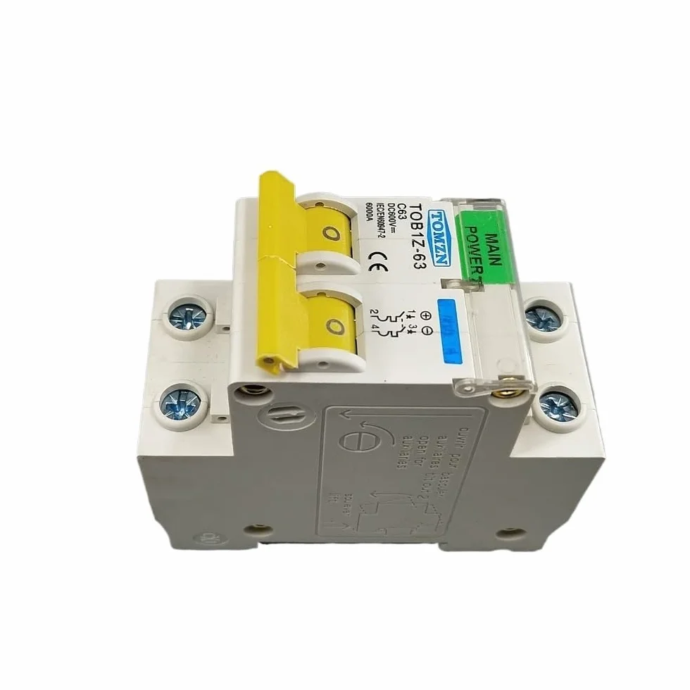 Disjoncteur 2P DC 600 V Courbe C 25A pour système photovoltaïque