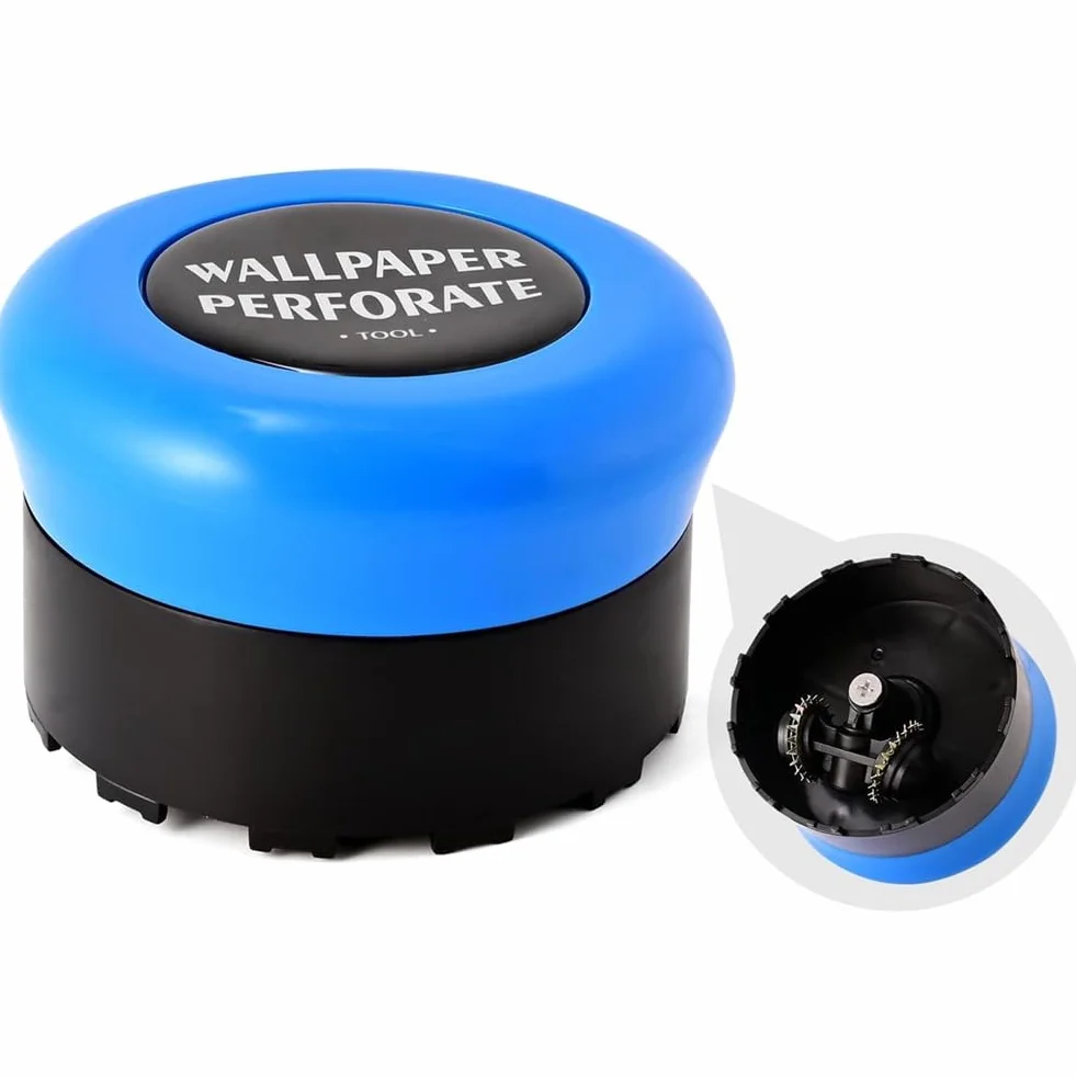 Set Outils Perforation Marquage Papier Peint Bleu Retrait