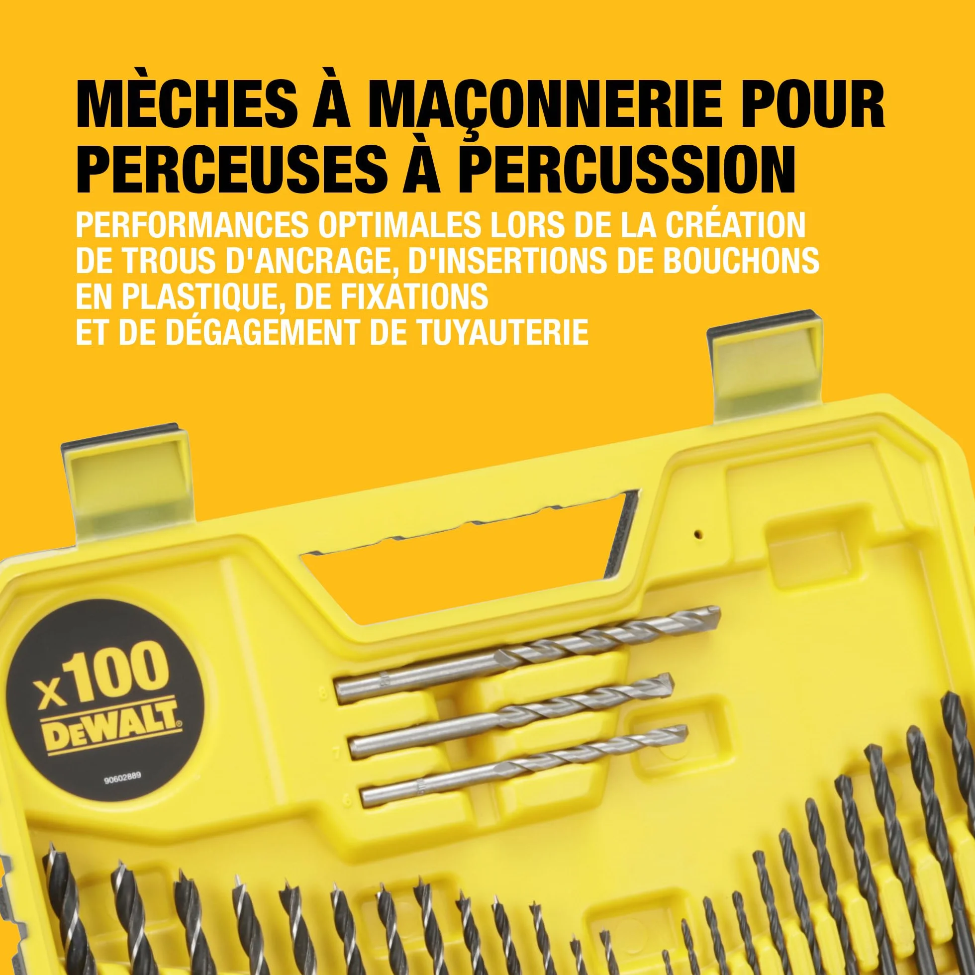 DEWALT Coffret de perçage et vissage 100 pièces DT71563-QZ
