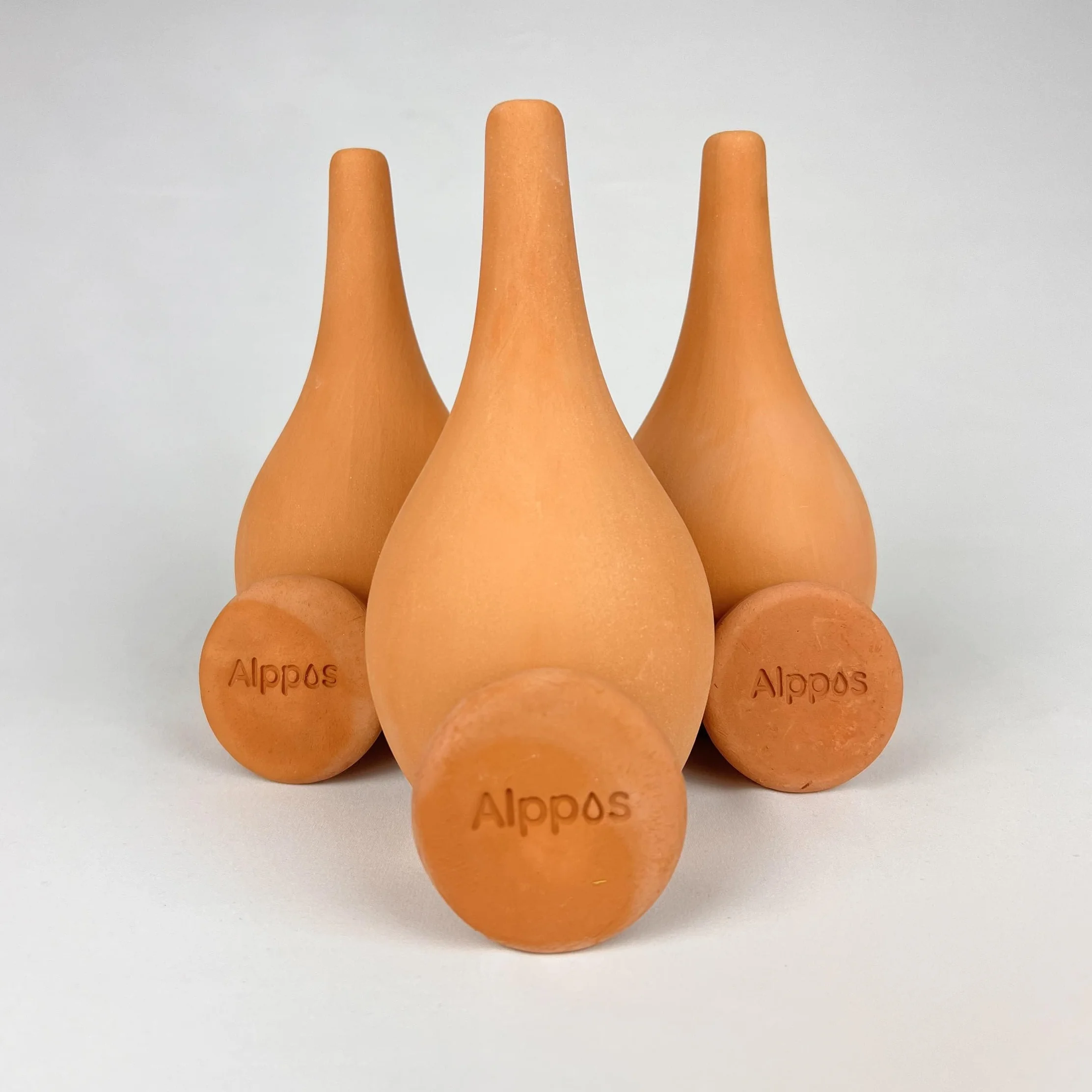 3 Oyas à Planter 400 ML en Terre Cuite avec Couvercle – Ideale pour Petit Pot - Arrosage Automatique Écologique pour Plantes d’Intérieur et d’Extérieur – Autonomie Jusqu’à 1 Semaine-