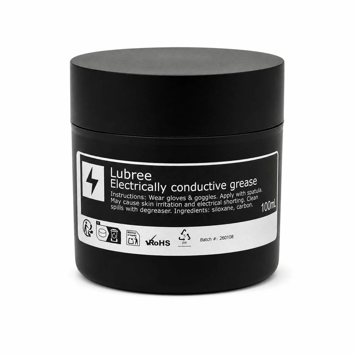 Lubree graisse conductrice électrique 100 ml pâte de contact au carbone pour contacts basse tension